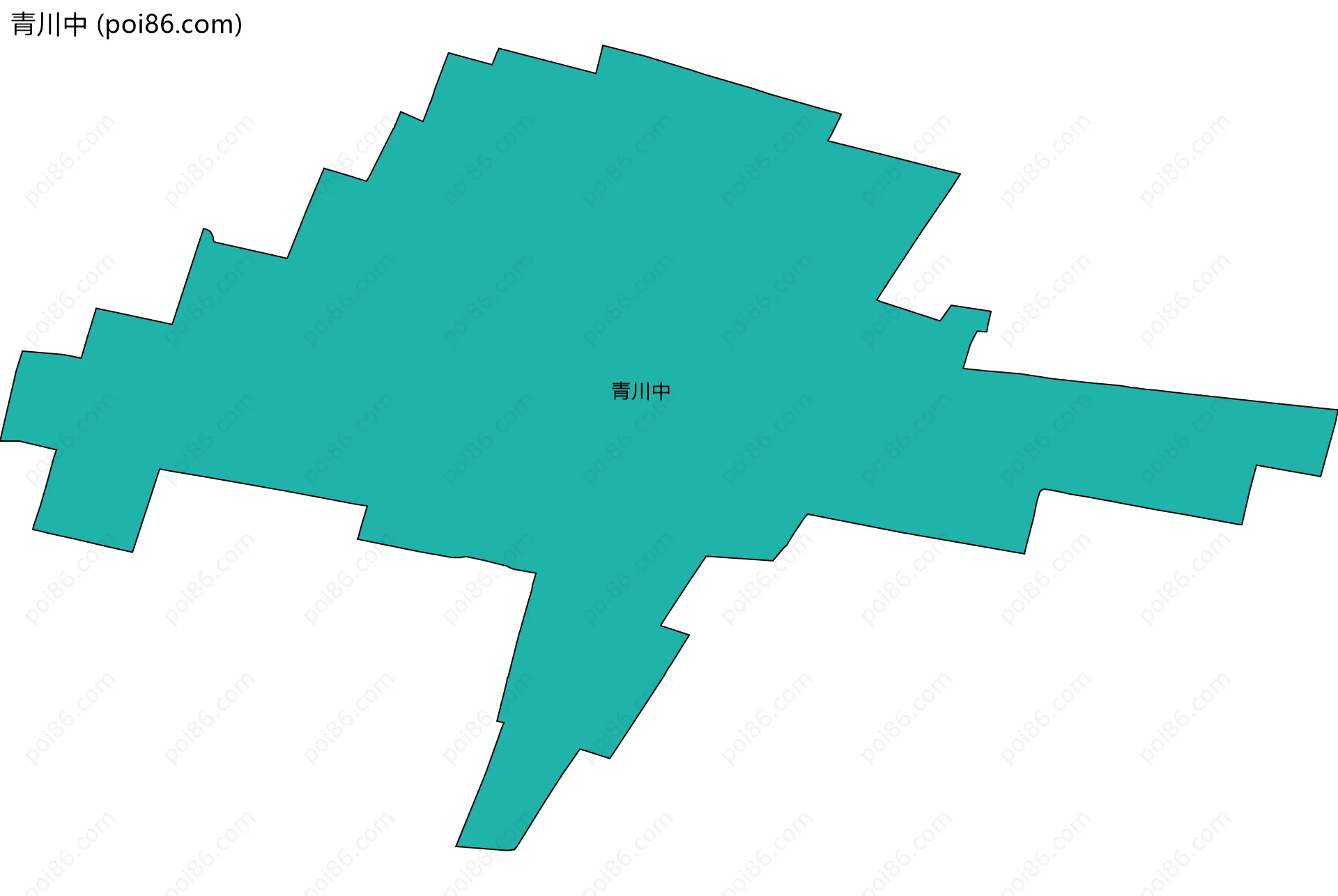 青川中边界地图