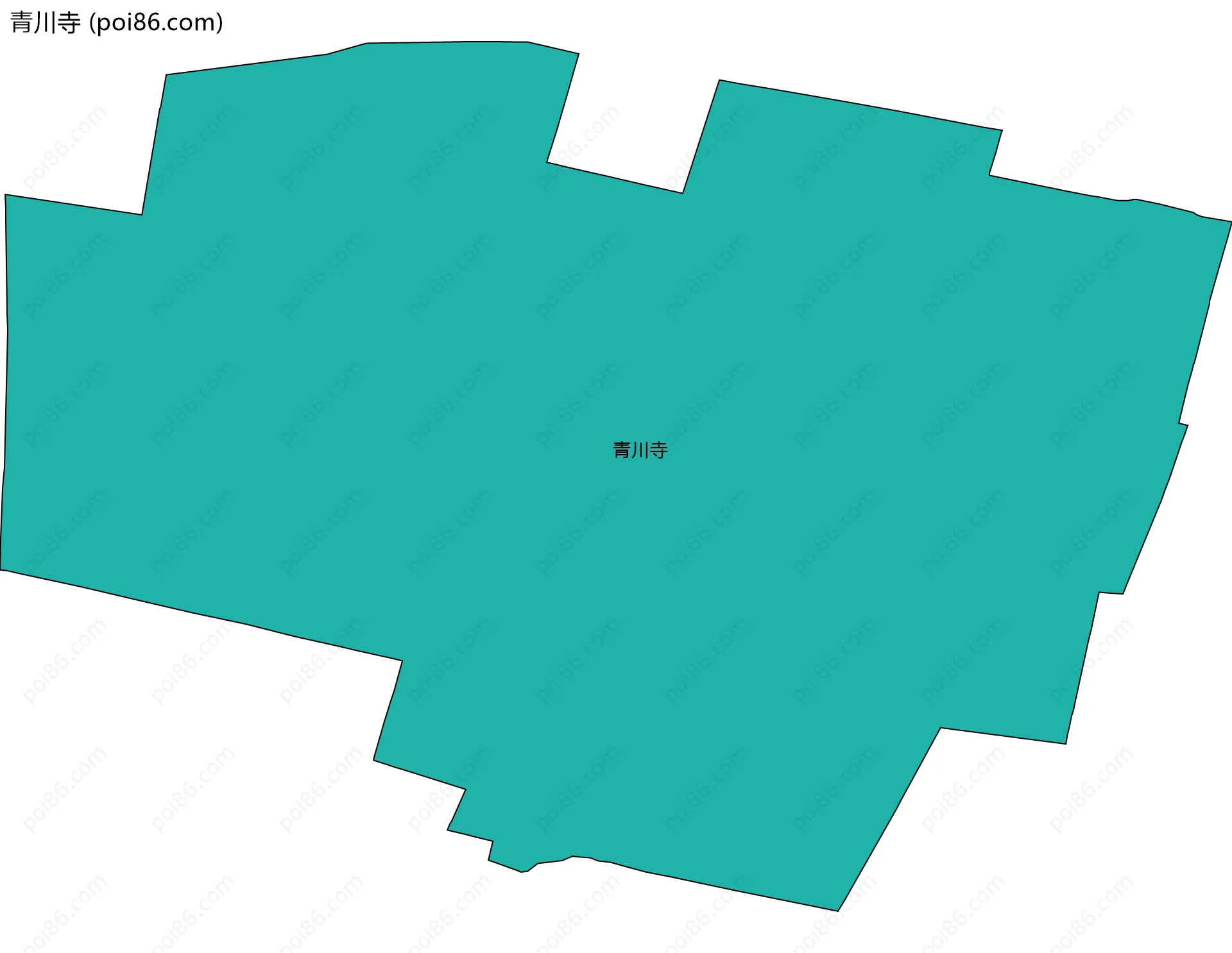 青川寺边界地图