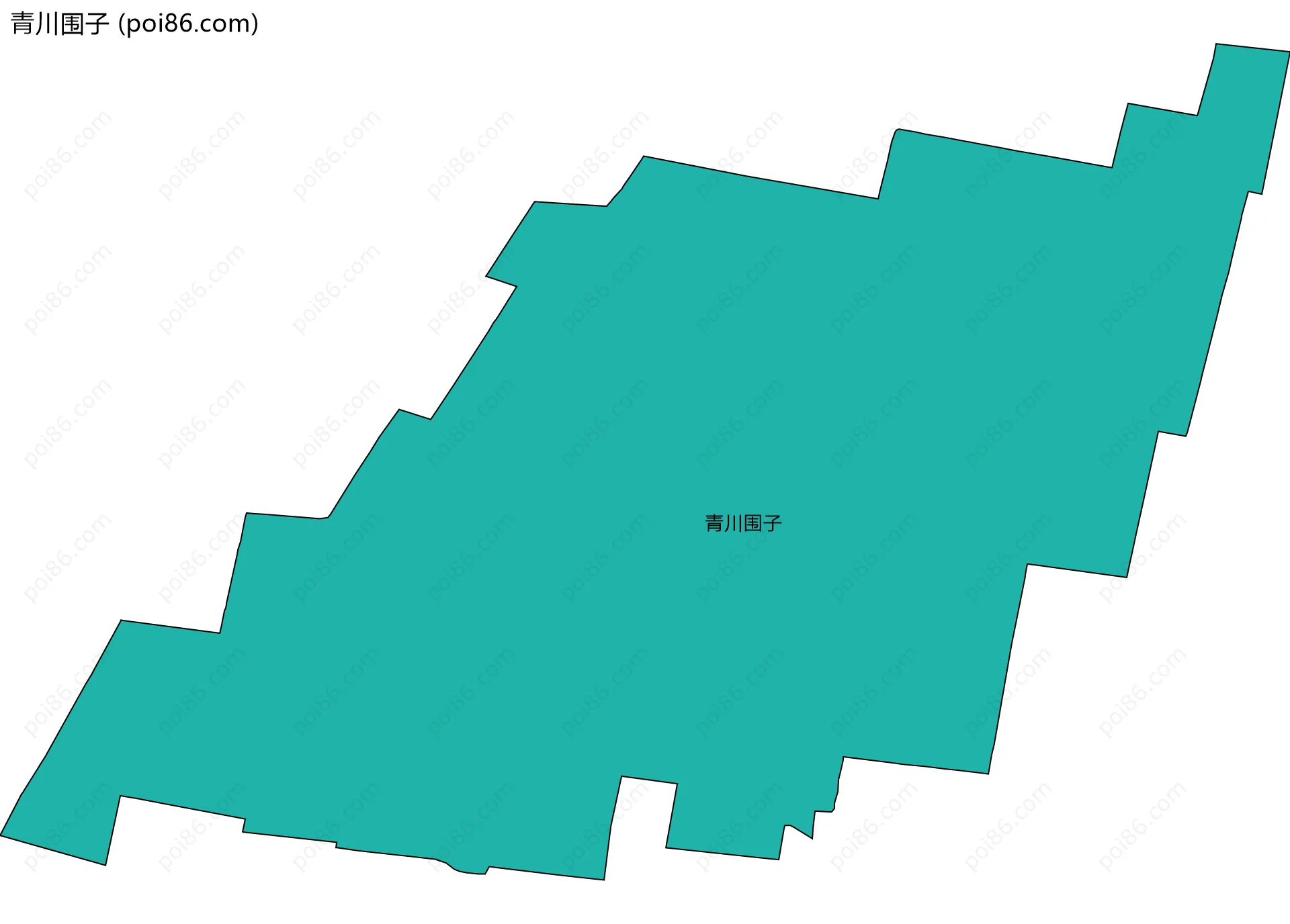 青川围子边界地图