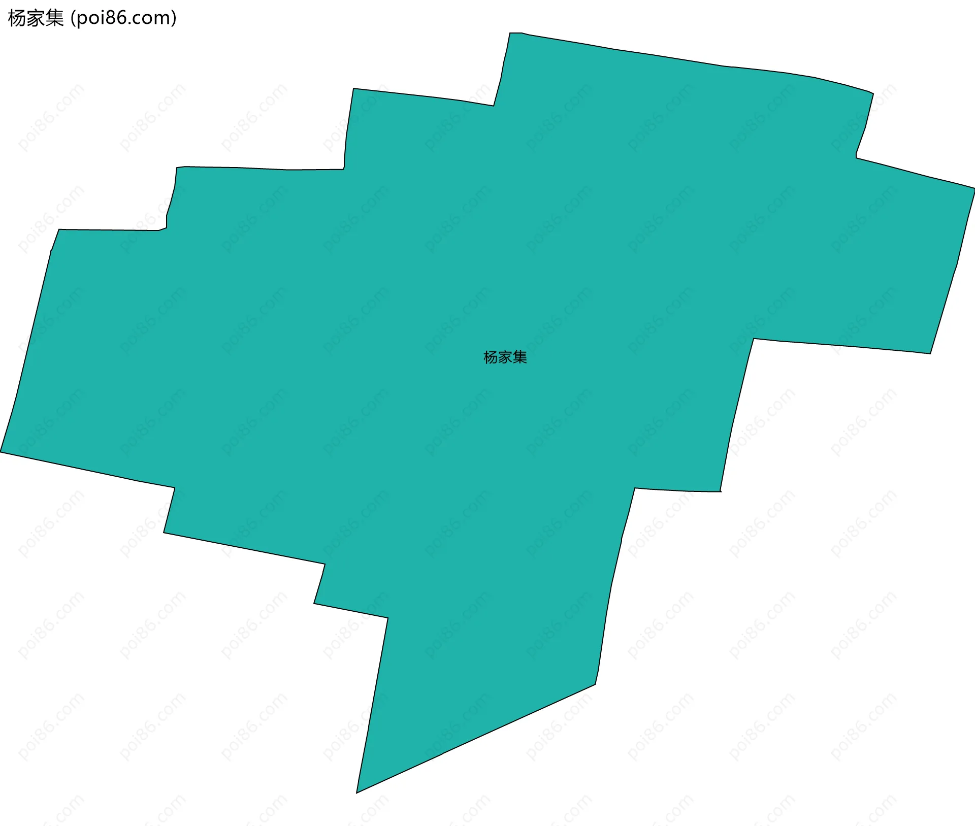 杨家集边界地图