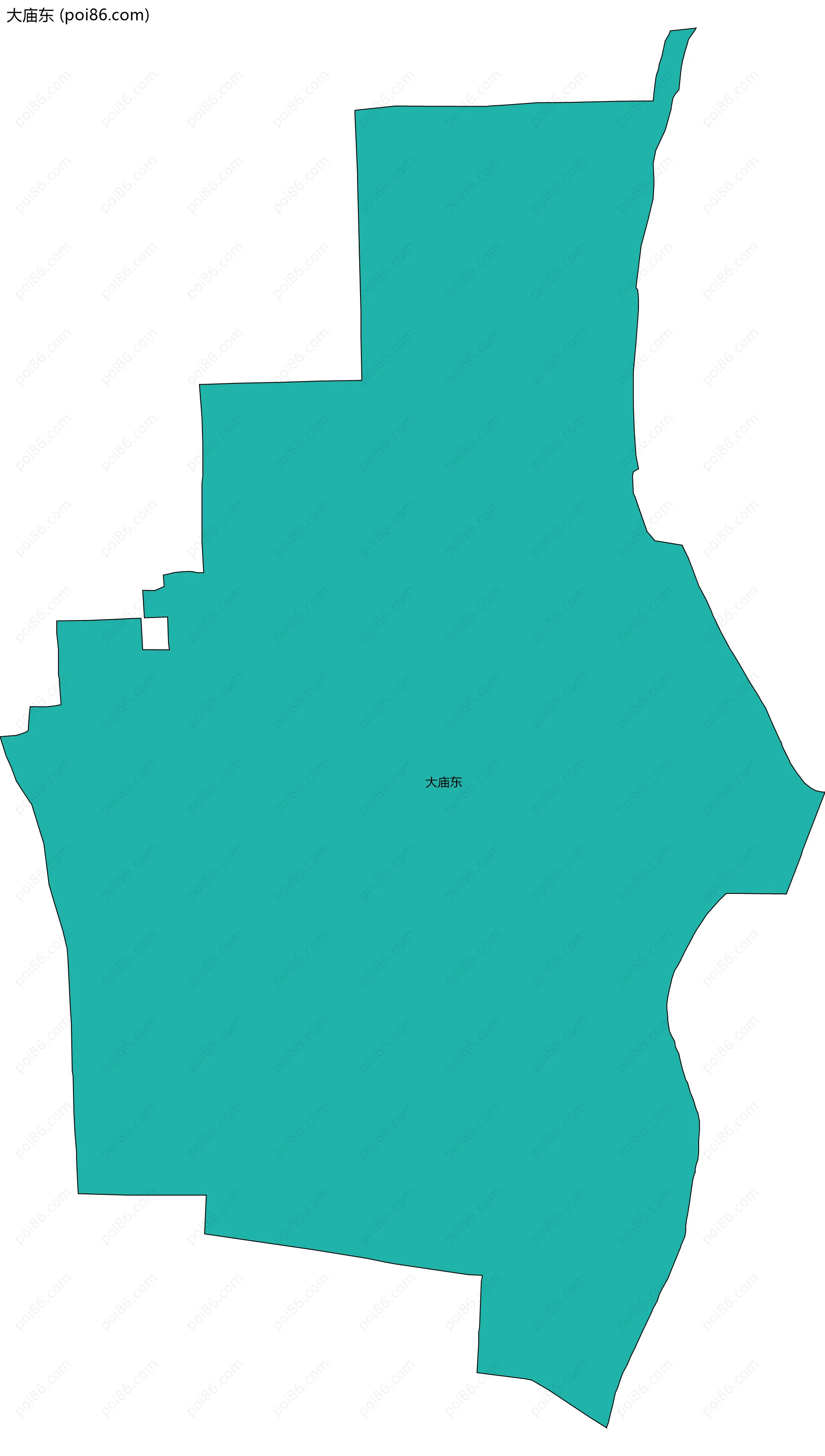 大庙东边界地图