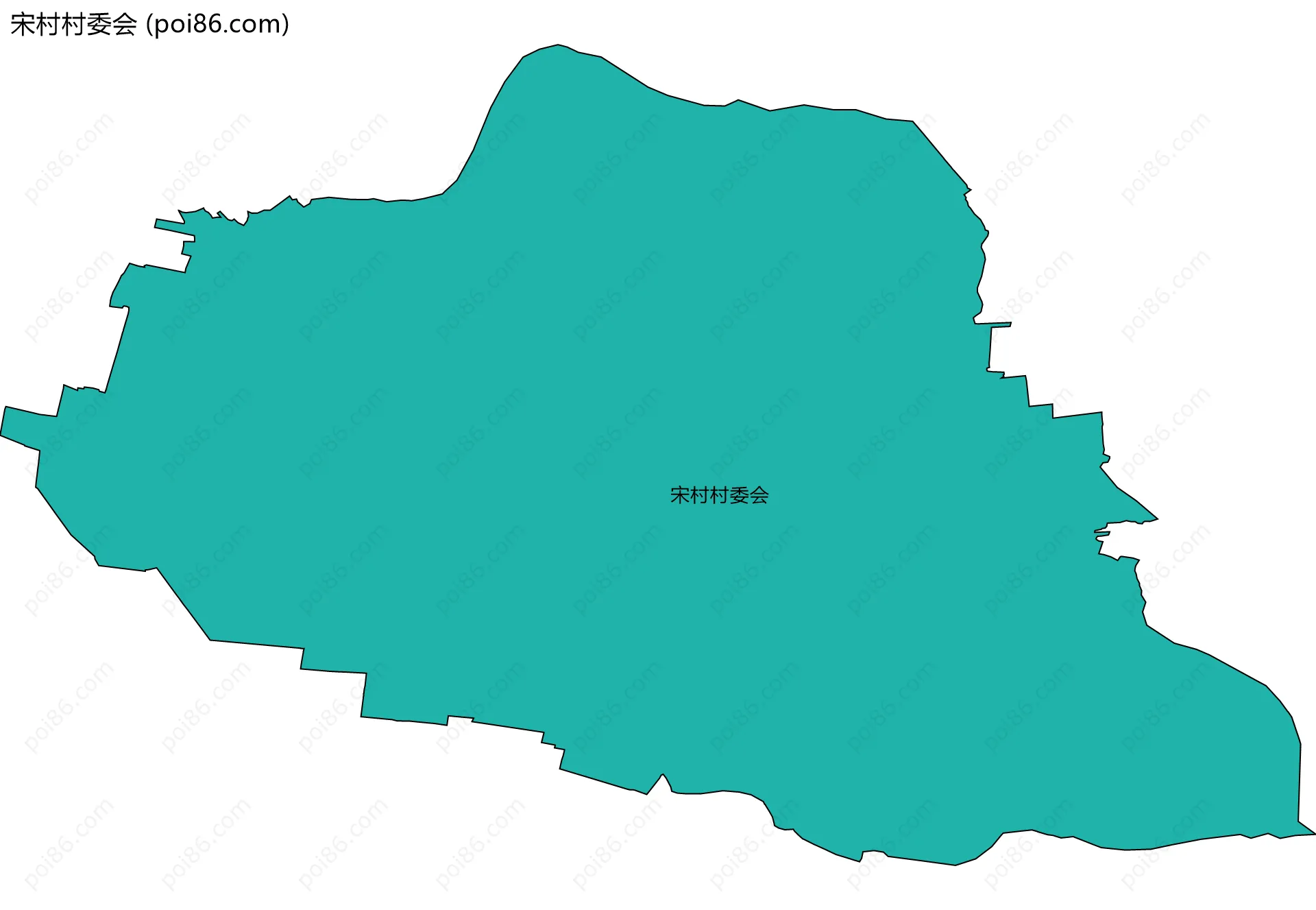 宋村村委会边界地图