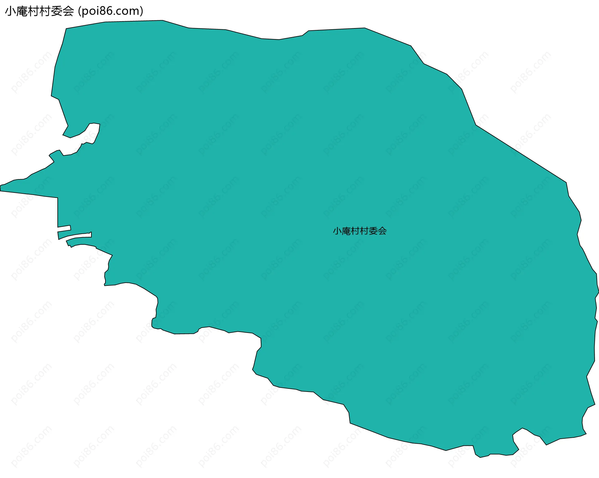 小庵村村委会边界地图