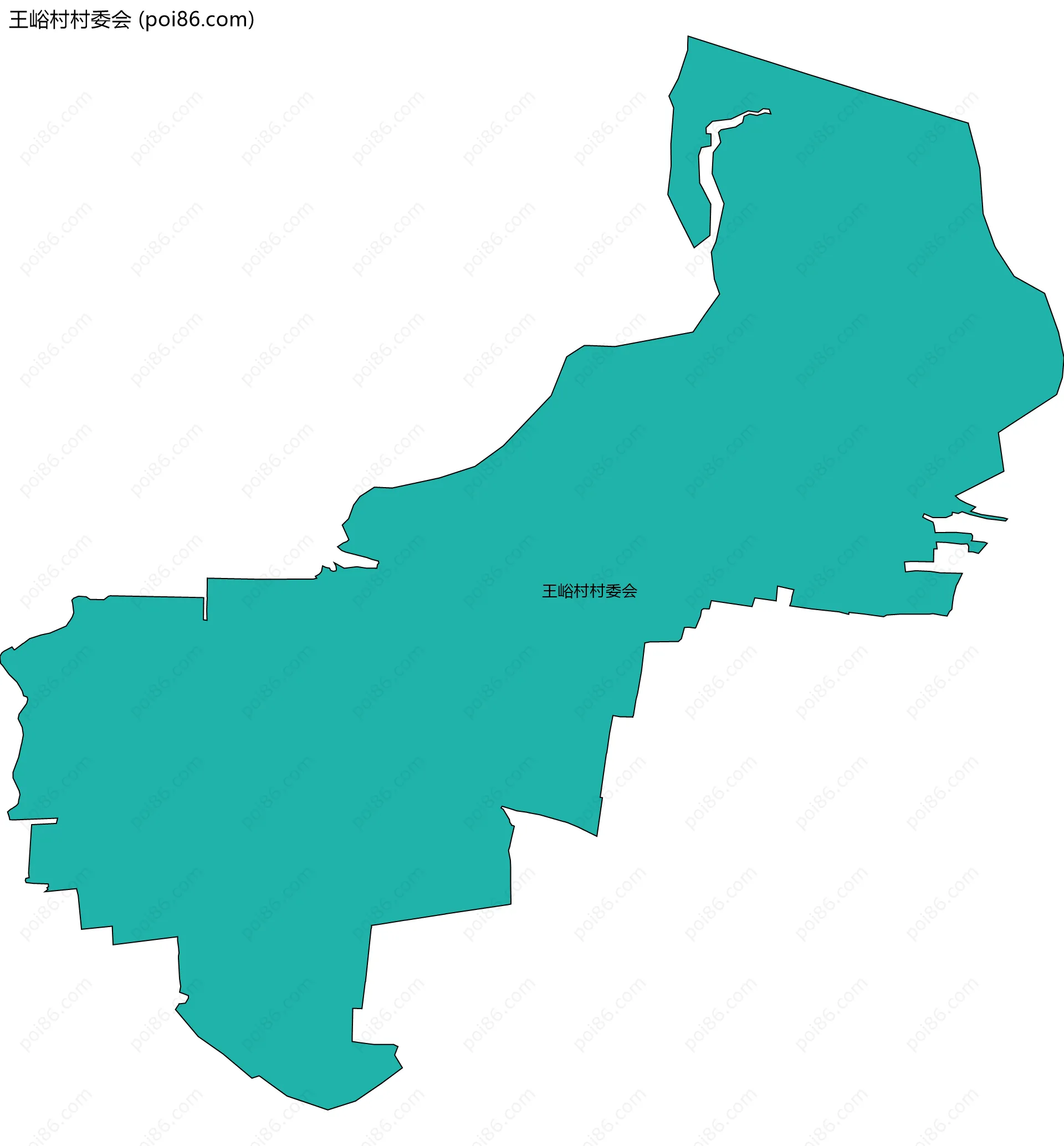 王峪村村委会边界地图