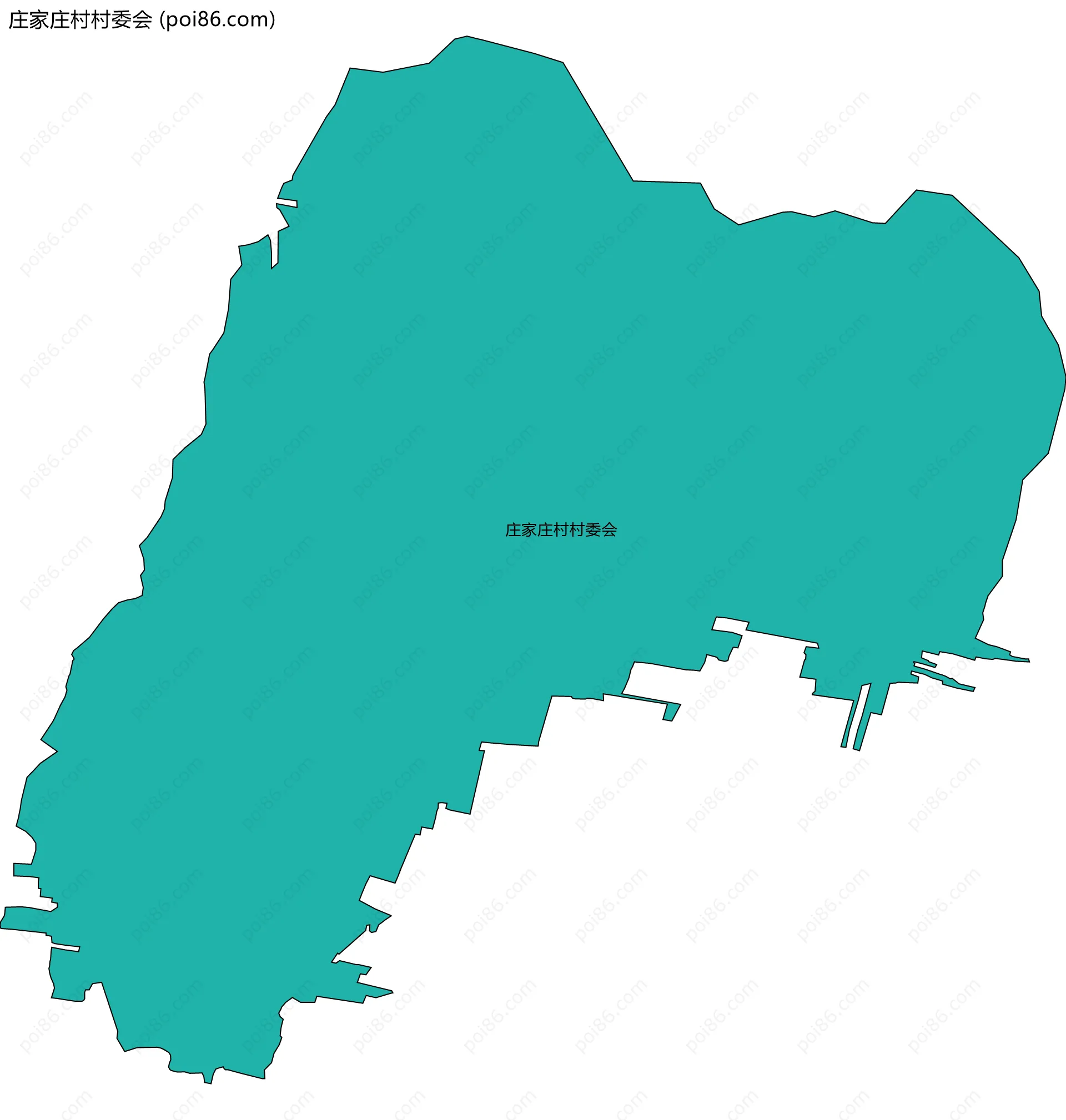 庄家庄村村委会边界地图