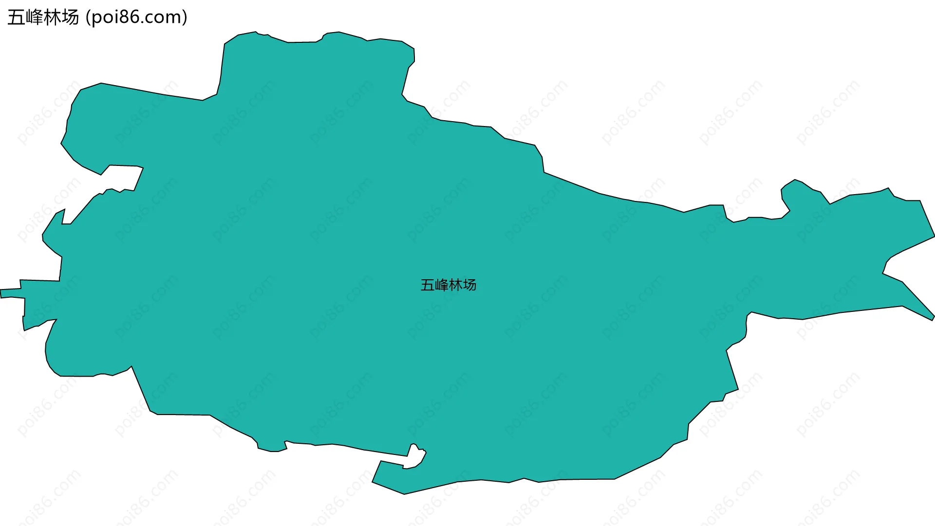 五峰林场边界地图