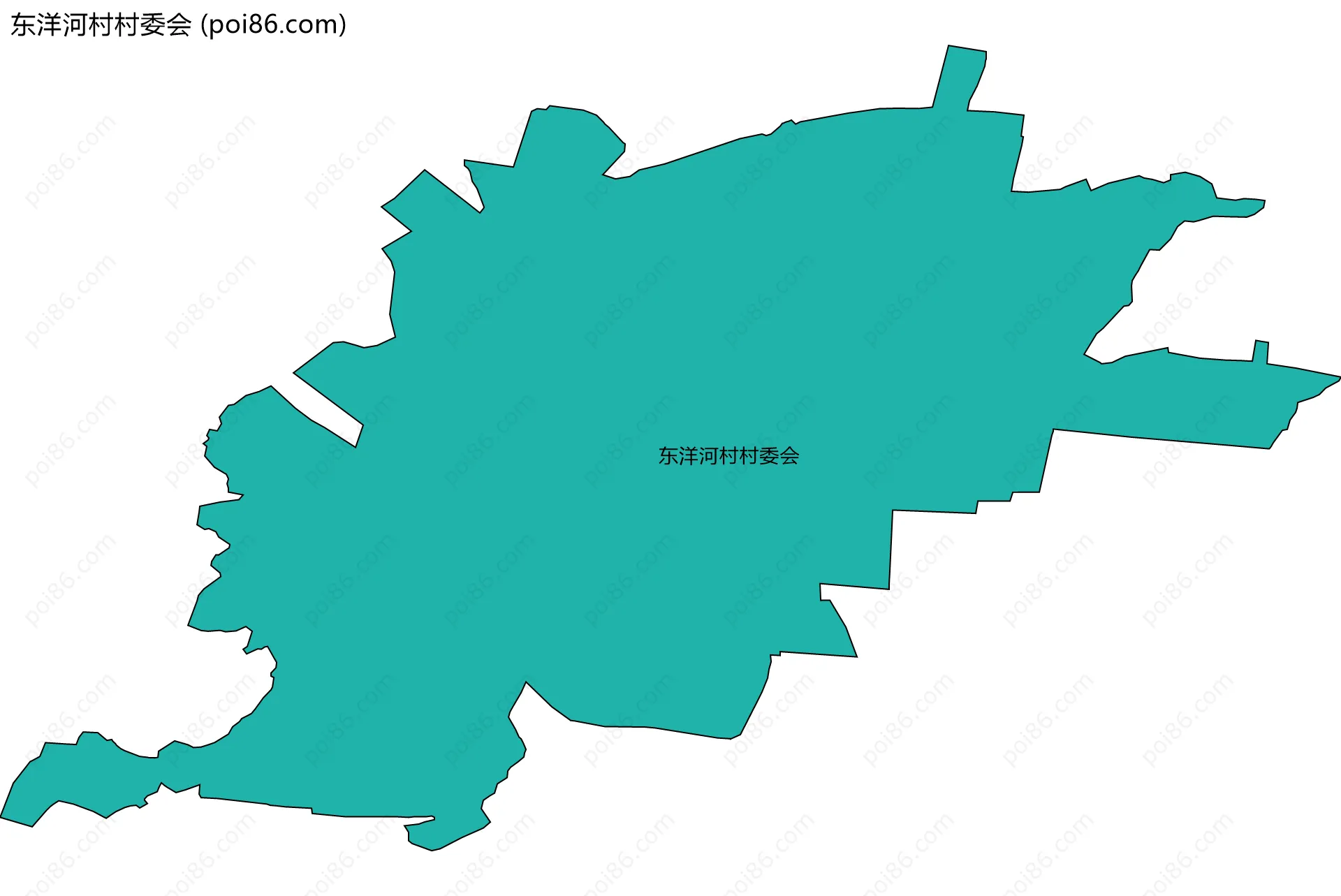 东洋河村村委会边界地图