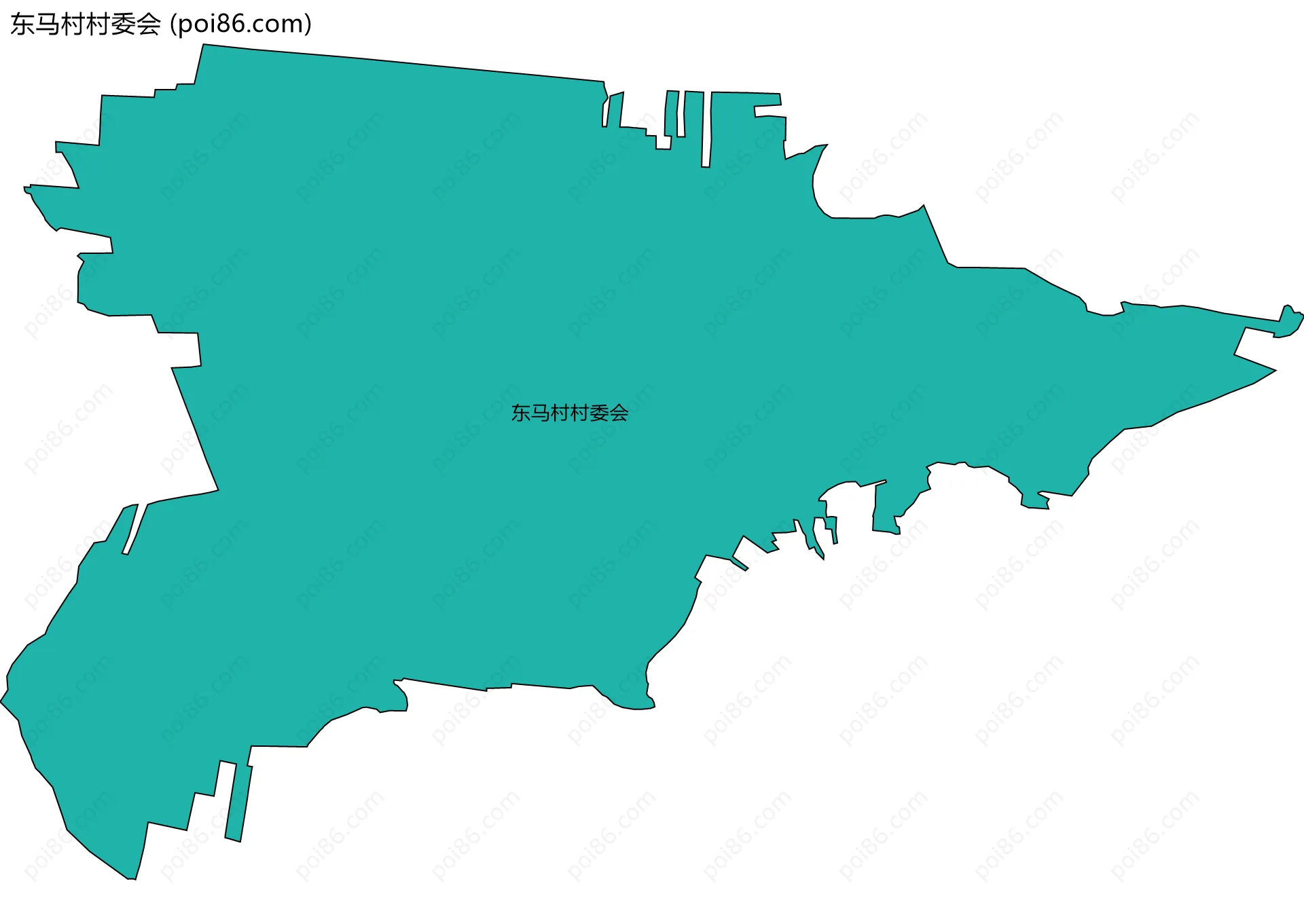 东马村村委会边界地图