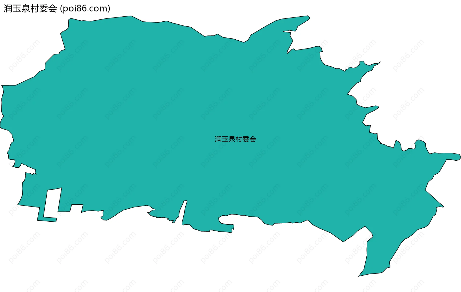 润玉泉村委会边界地图