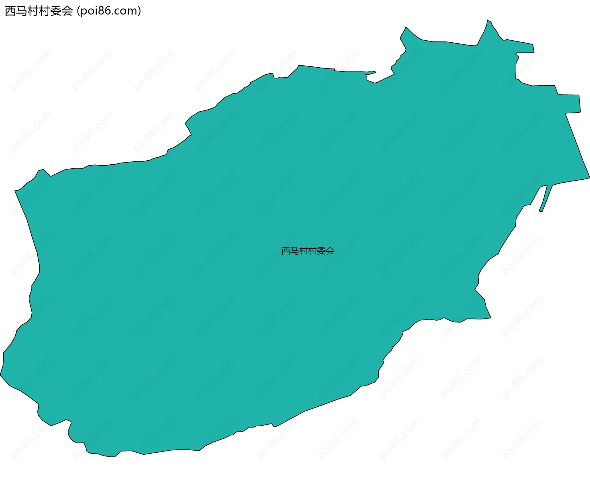 西马村村委会边界地图