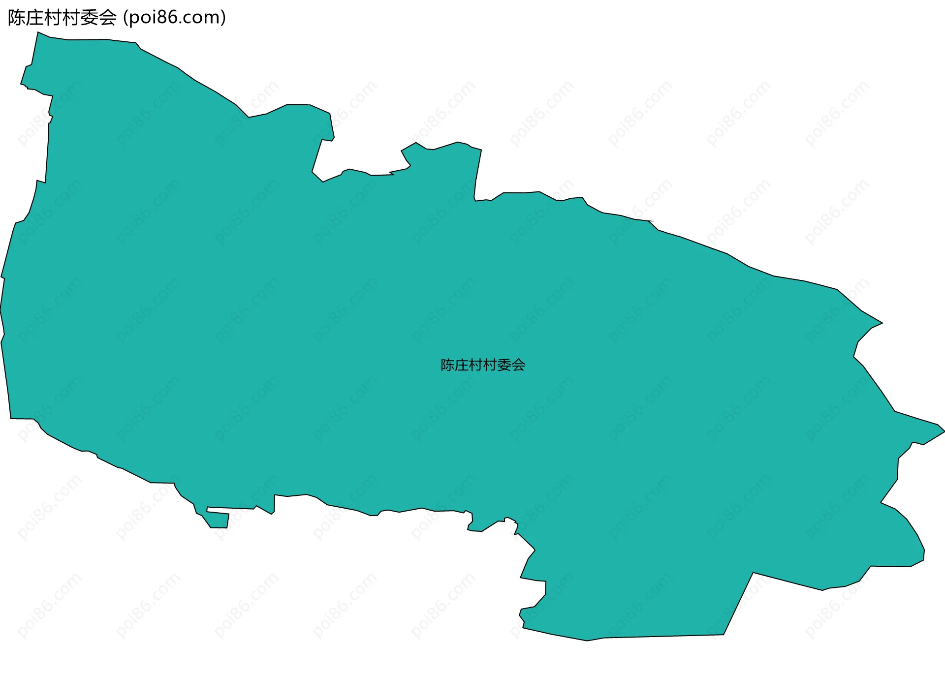 陈庄村村委会边界地图