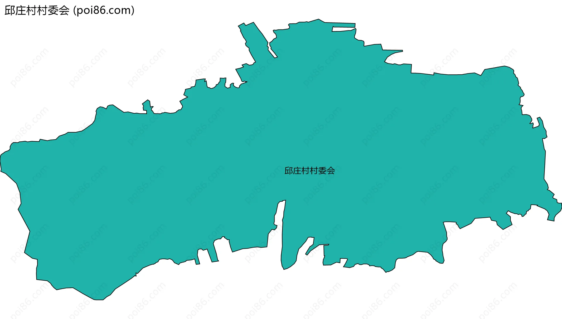 邱庄村村委会边界地图