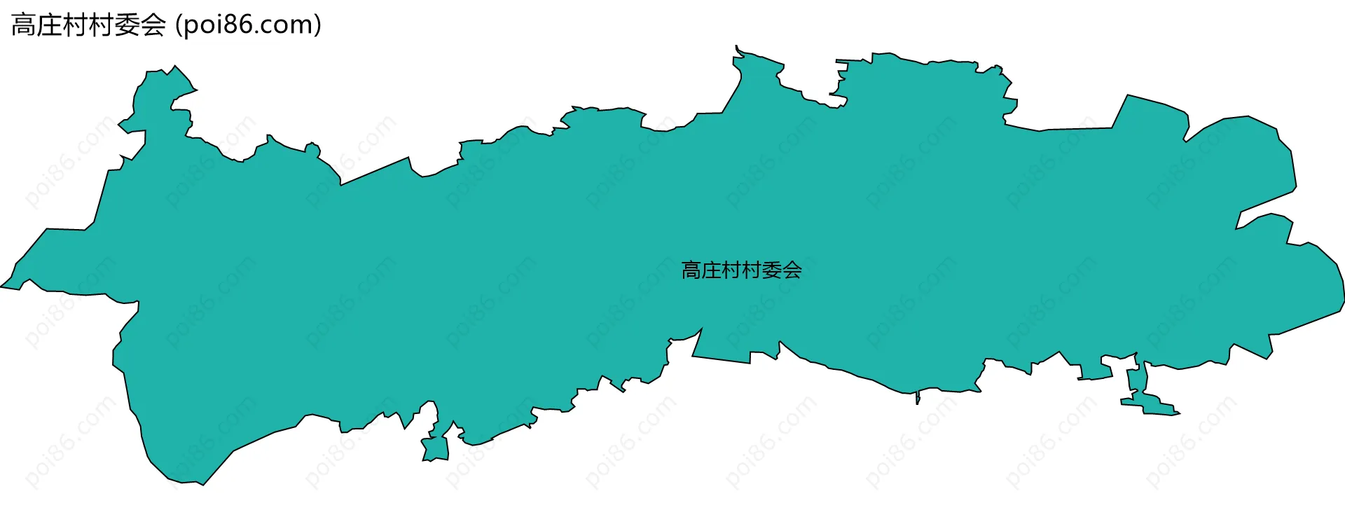 高庄村村委会边界地图