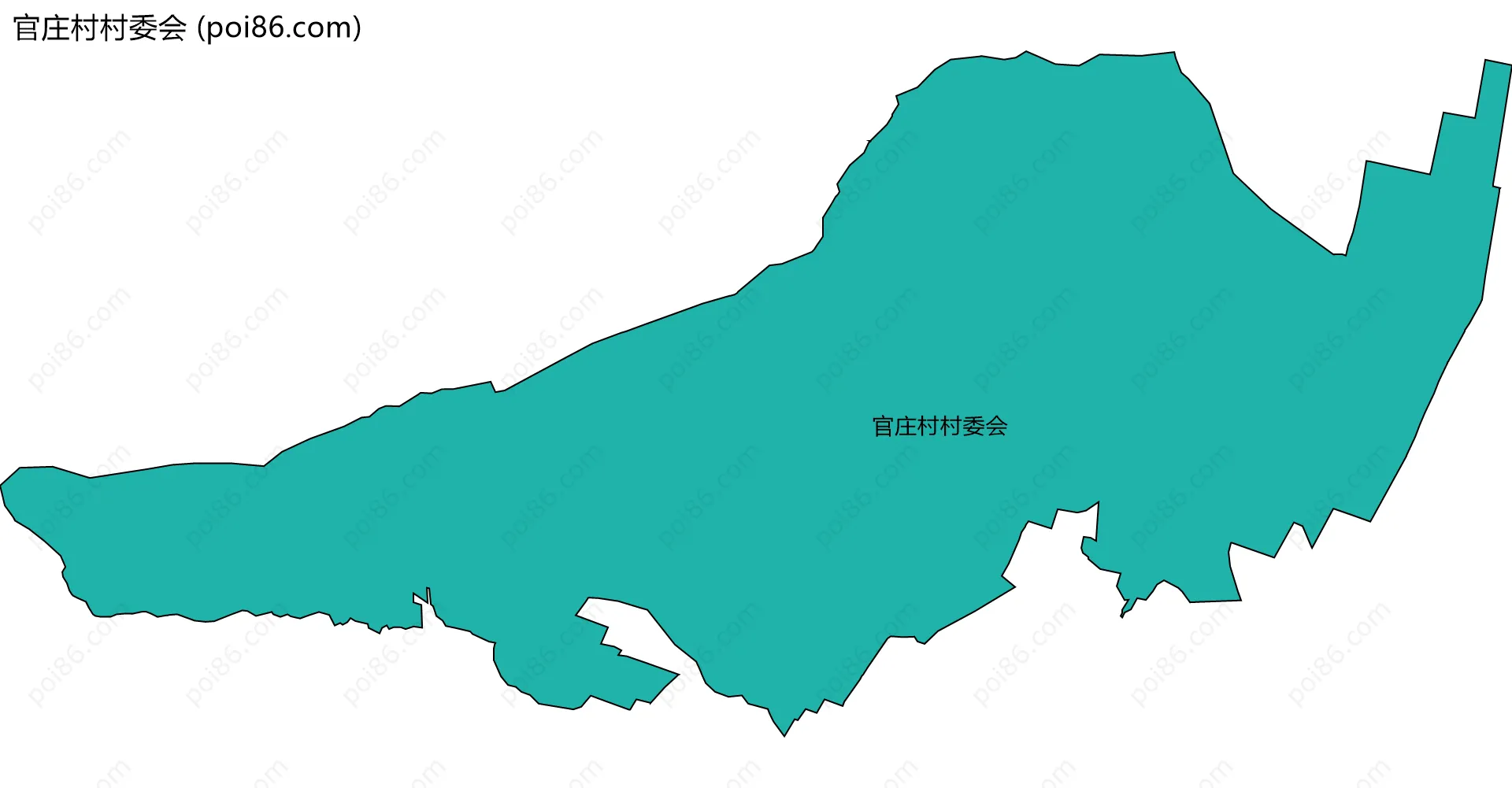 官庄村村委会边界地图