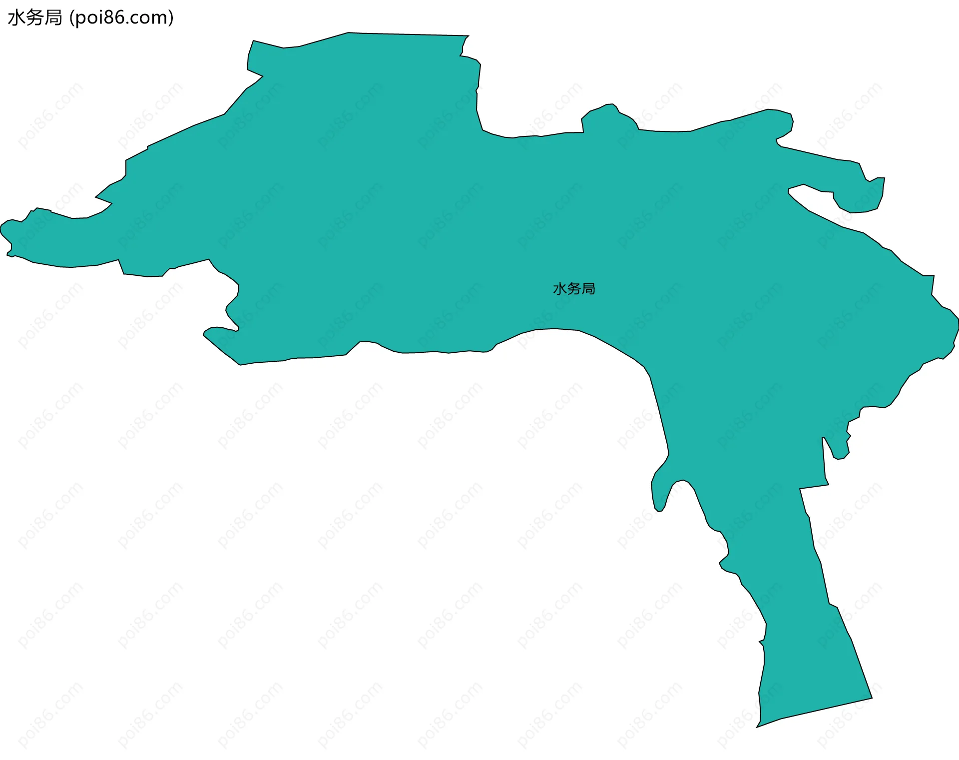 水务局边界地图