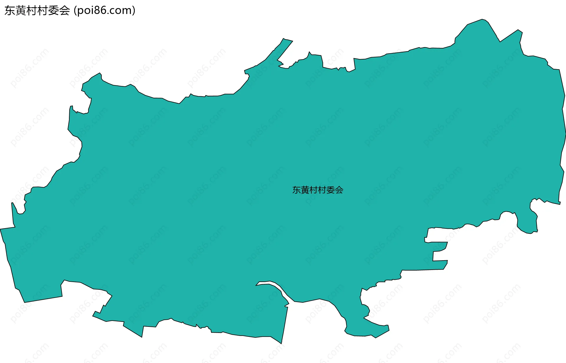 东黄村村委会边界地图