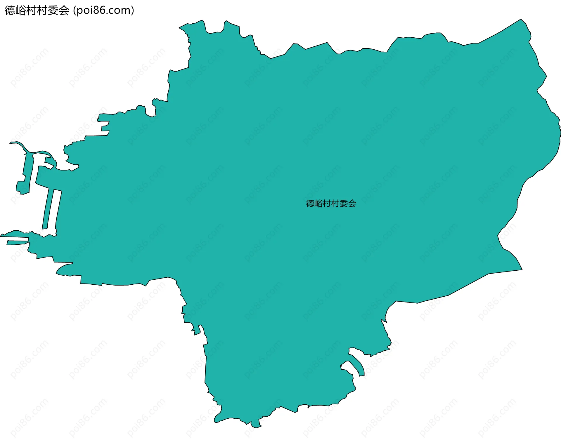 德峪村村委会边界地图