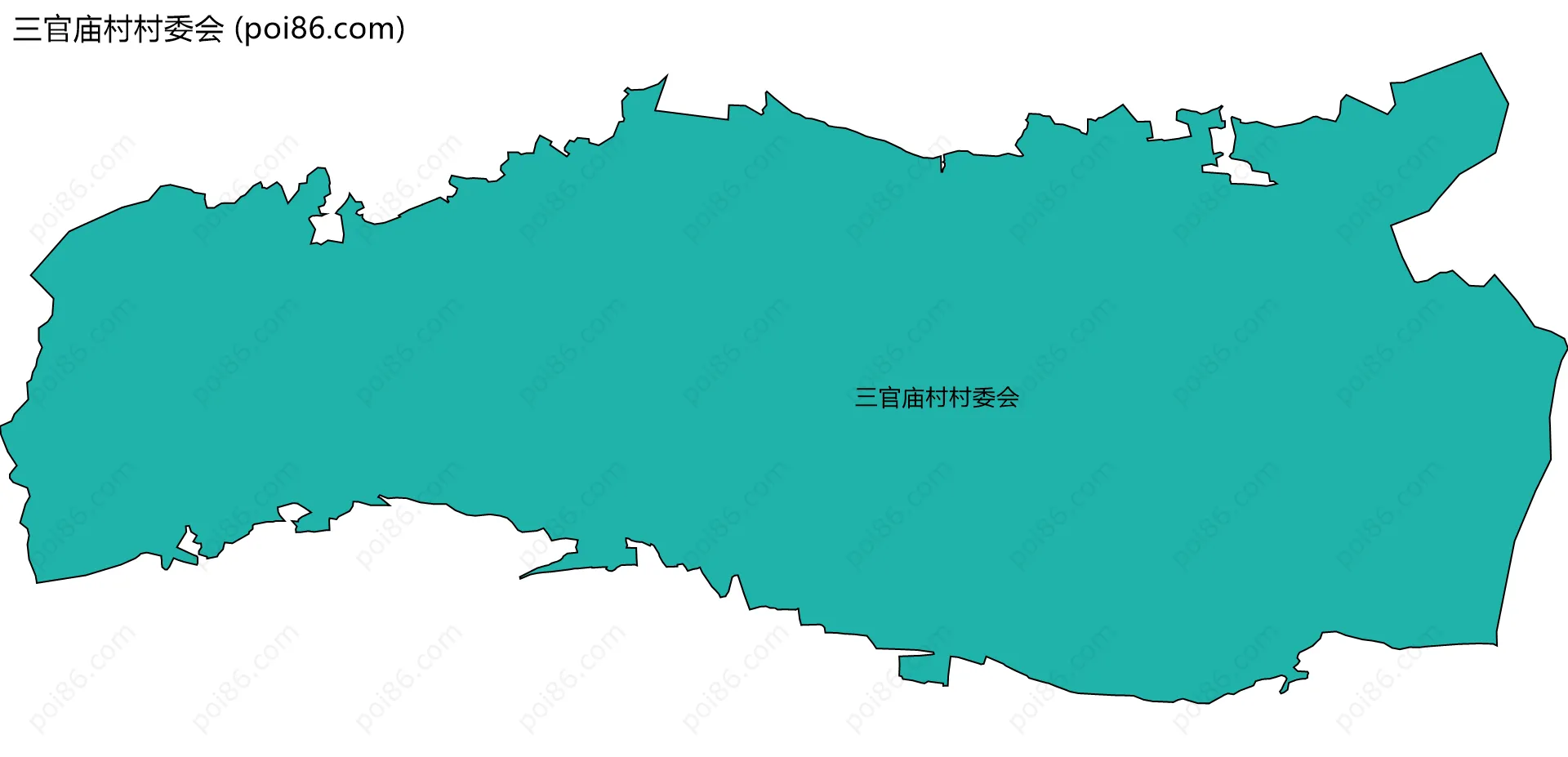 三官庙村村委会边界地图