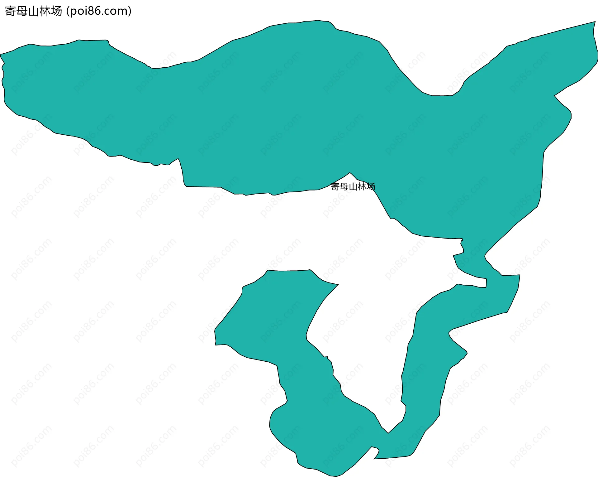 寄母山林场边界地图