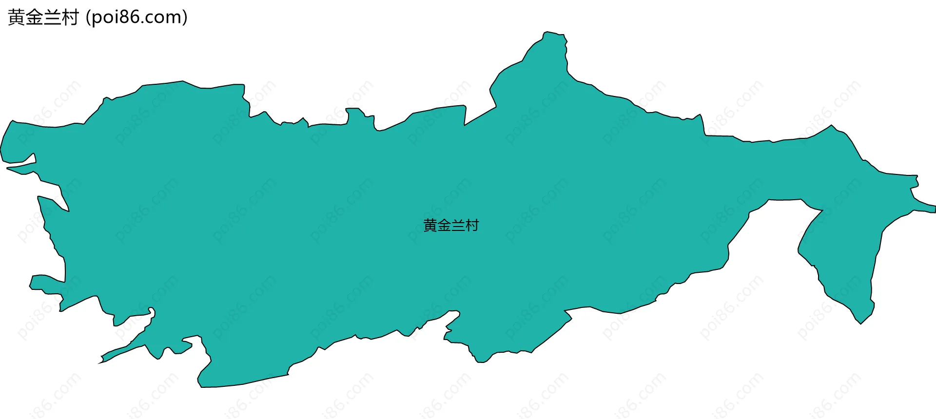 黄金兰村边界地图
