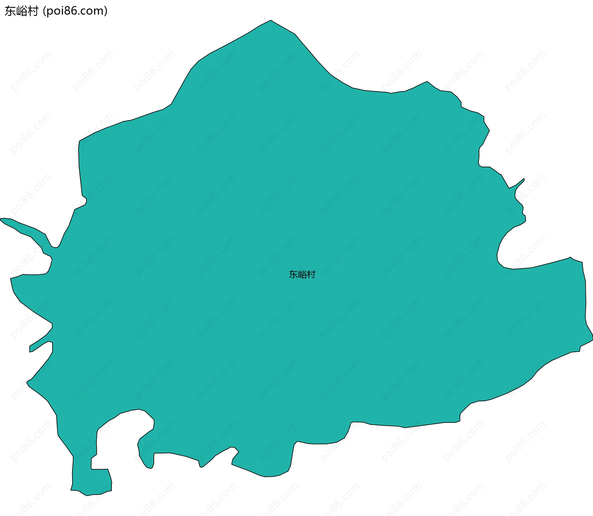 东峪村边界地图