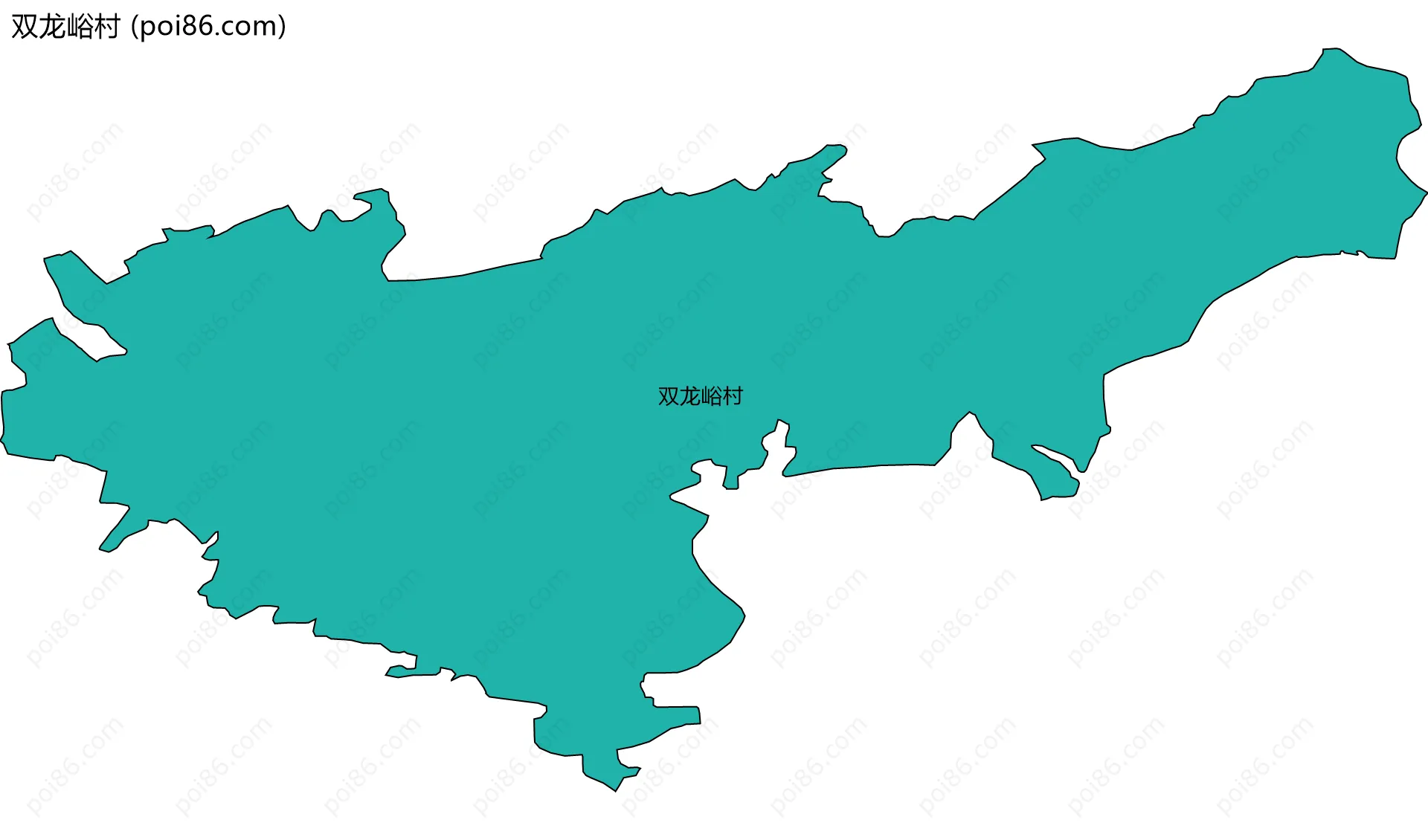 双龙峪村边界地图