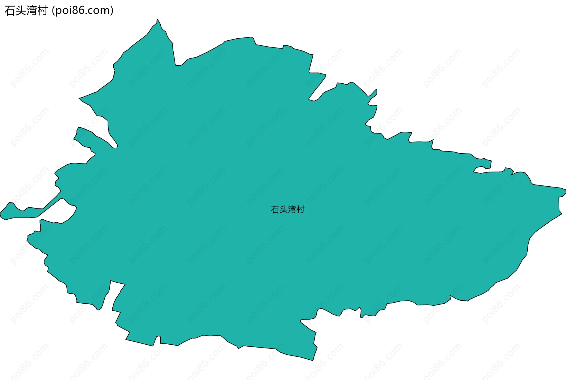 石头湾村边界地图