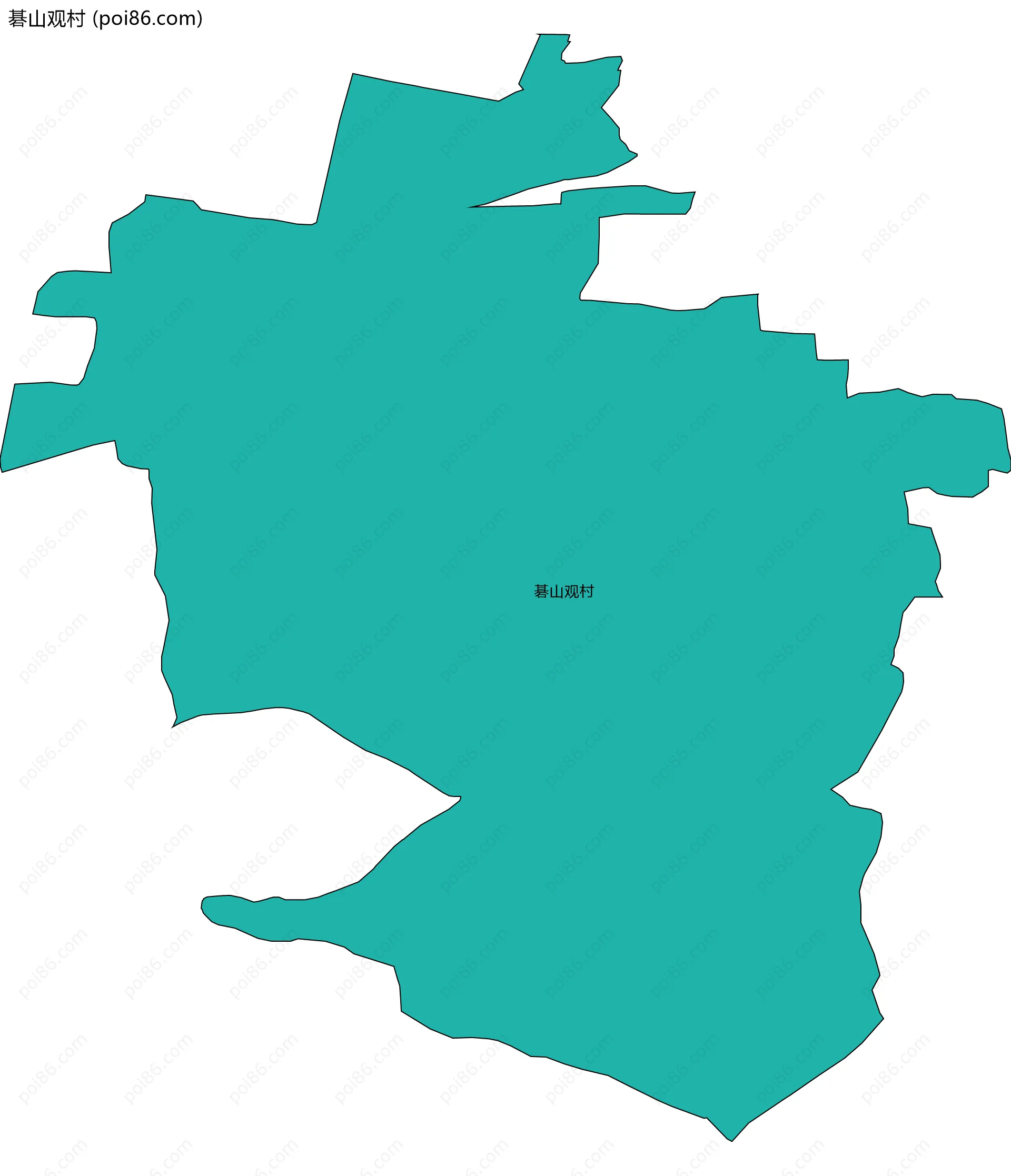 碁山观村边界地图