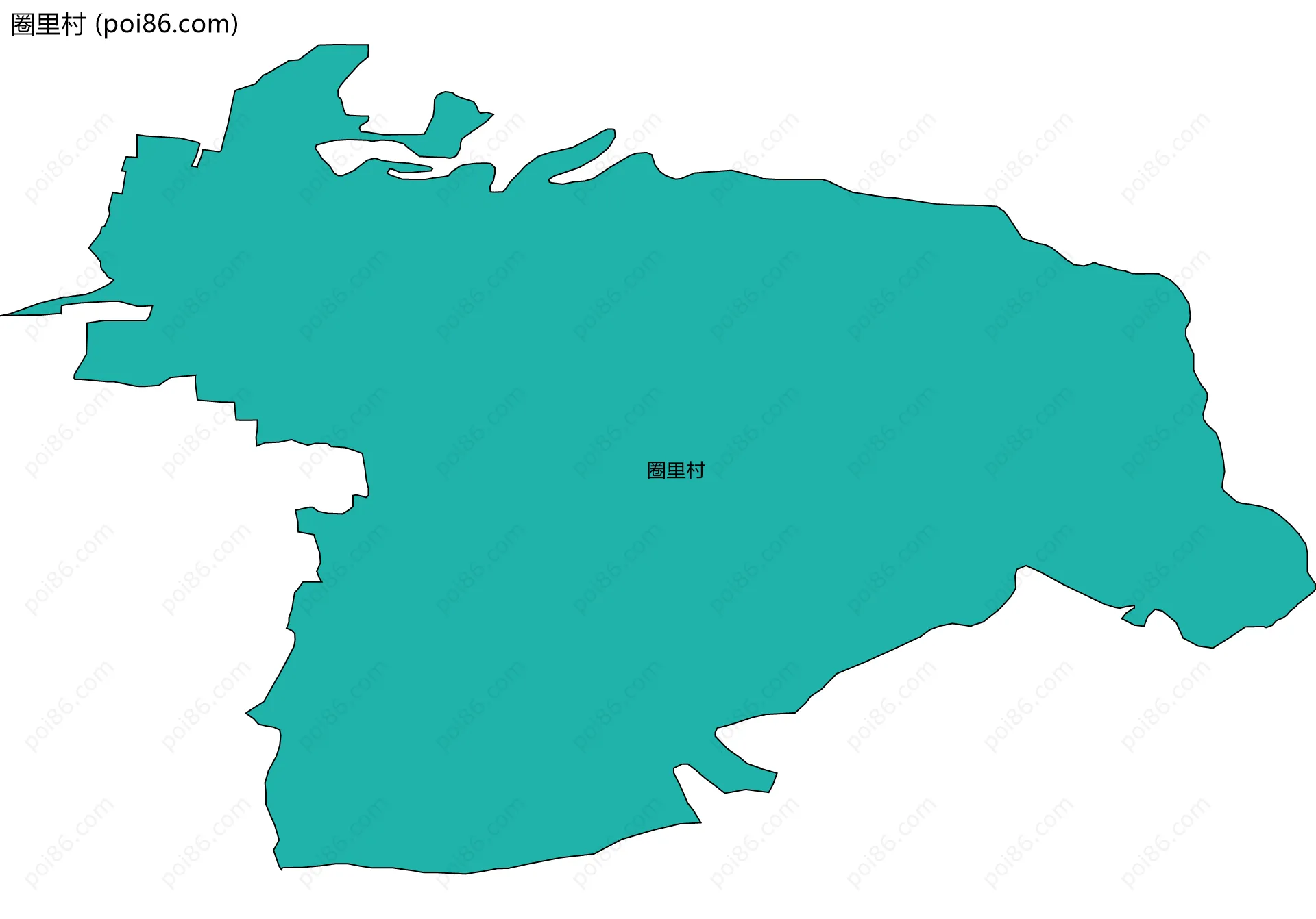 圈里村边界地图