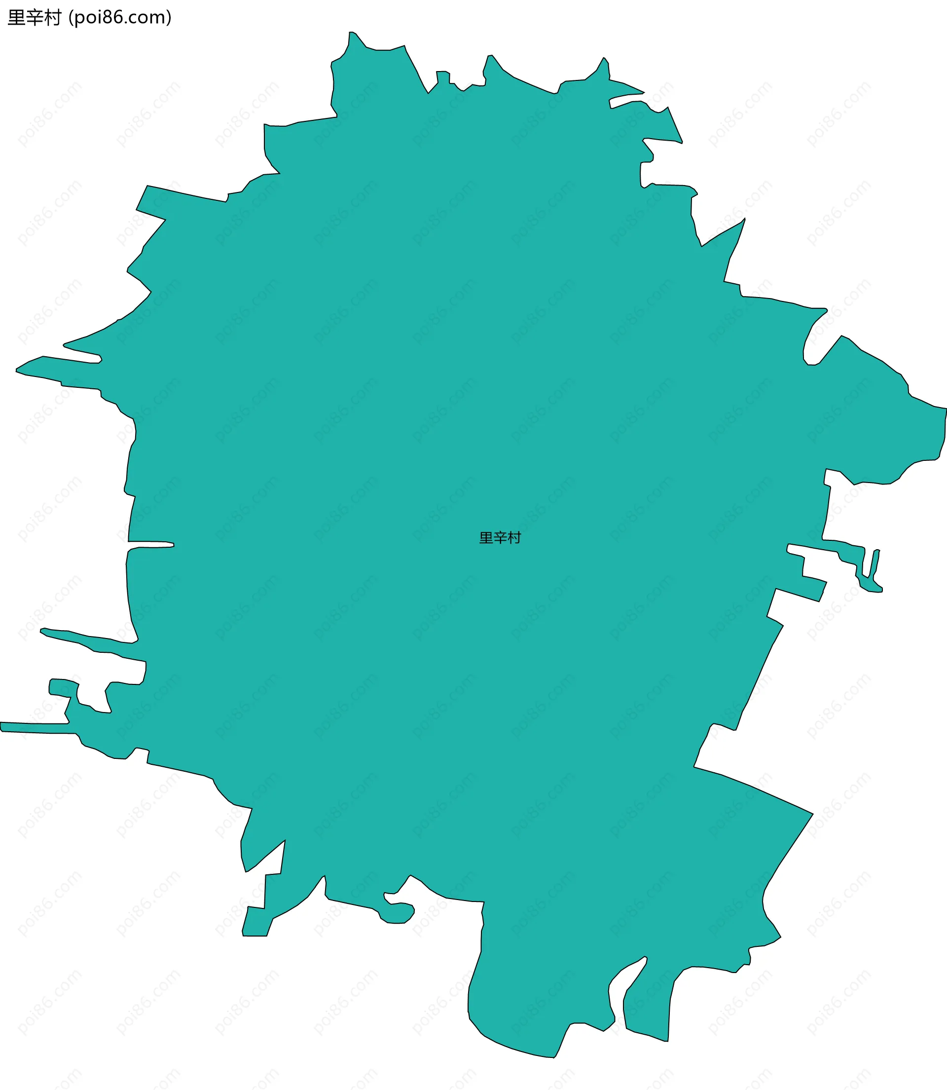 里辛村边界地图