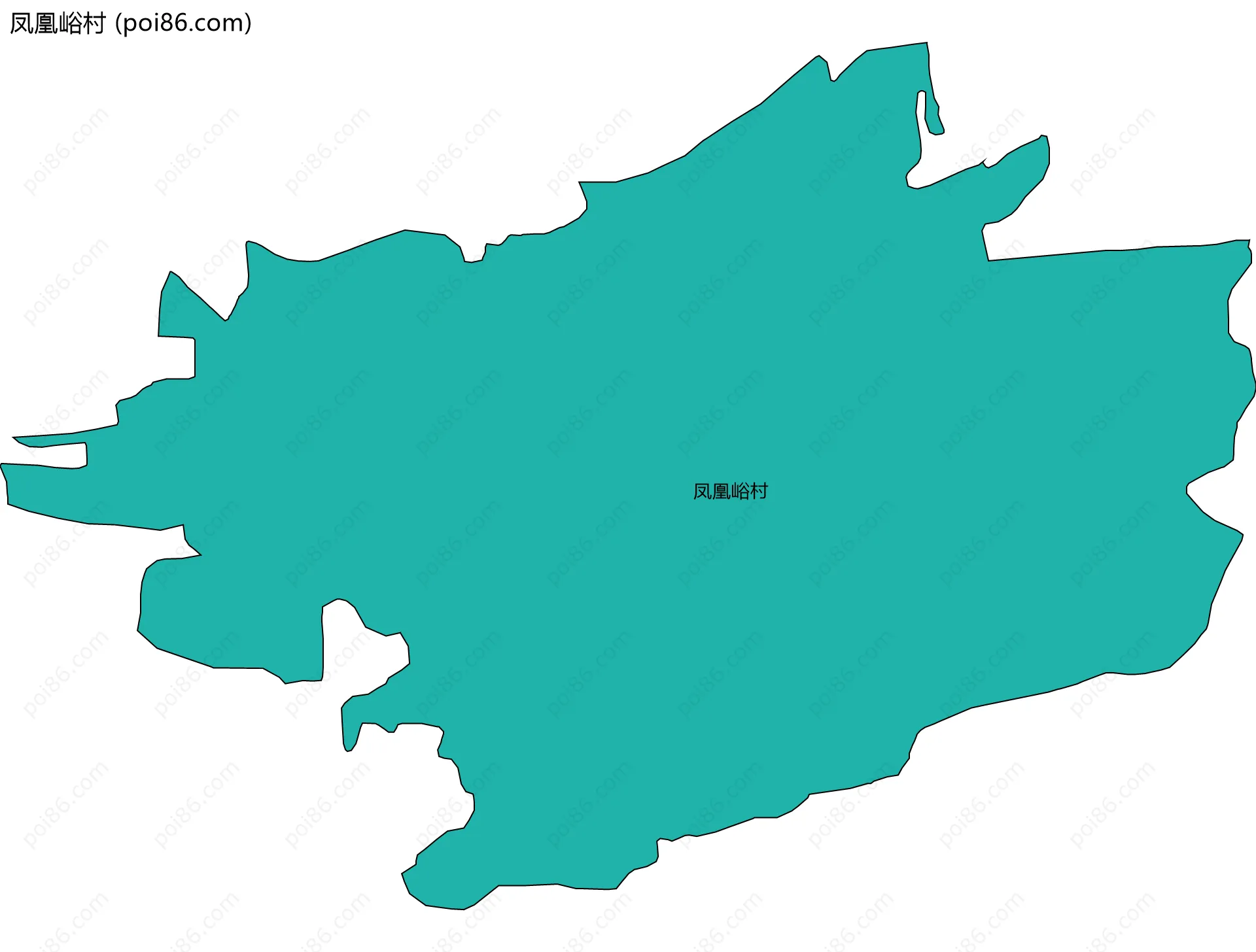 凤凰峪村边界地图