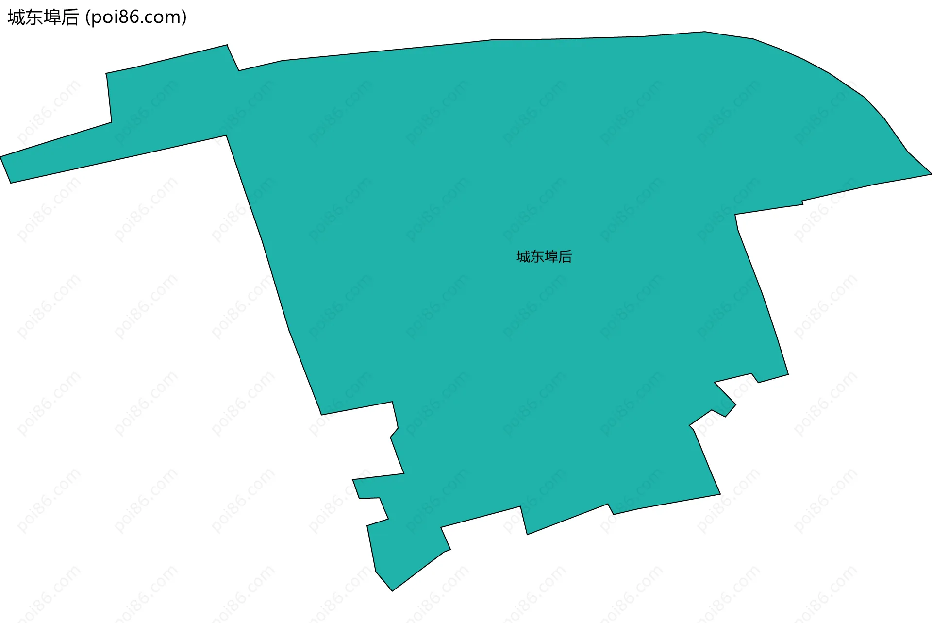 城东埠后边界地图