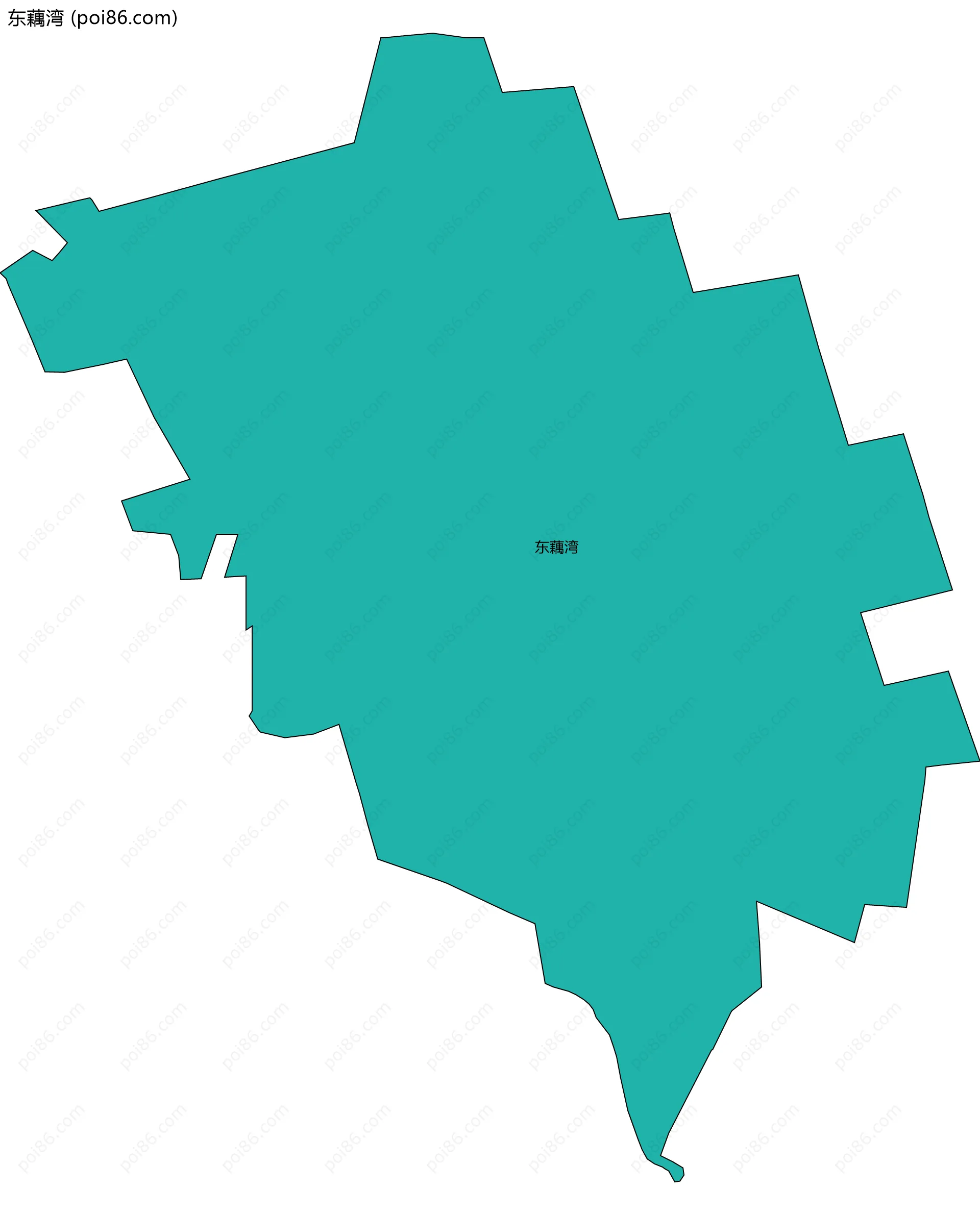 东藕湾边界地图