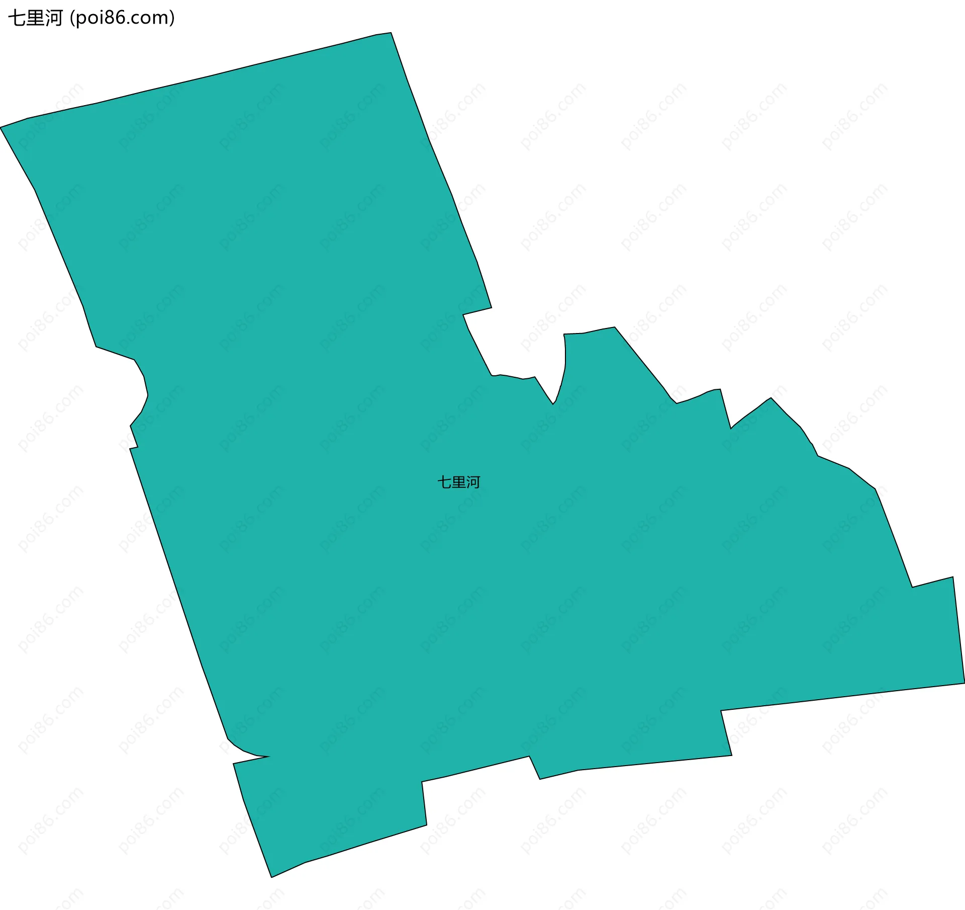 七里河边界地图