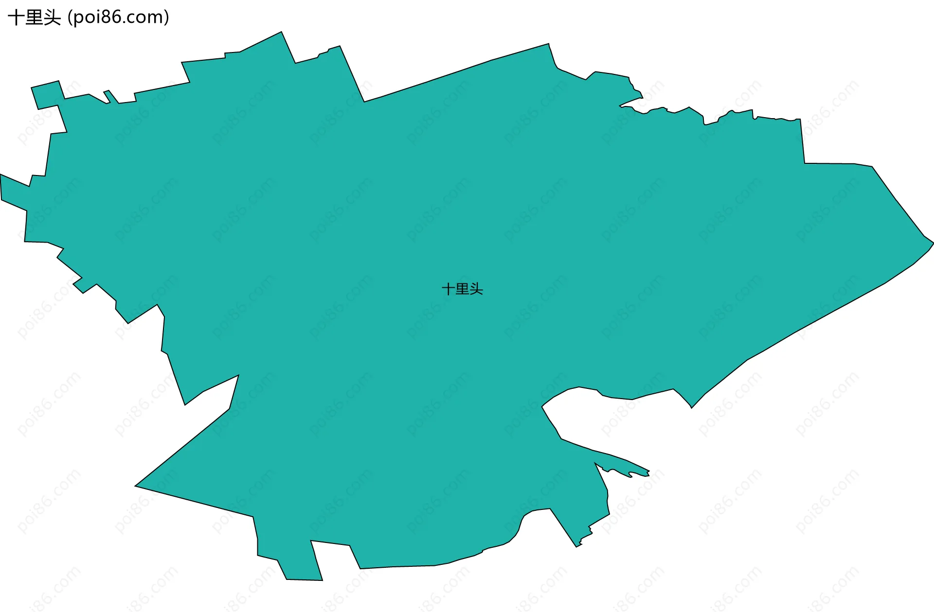 十里头边界地图