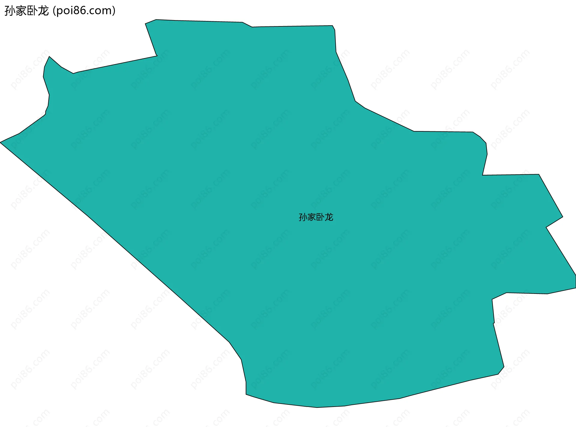 孙家卧龙边界地图