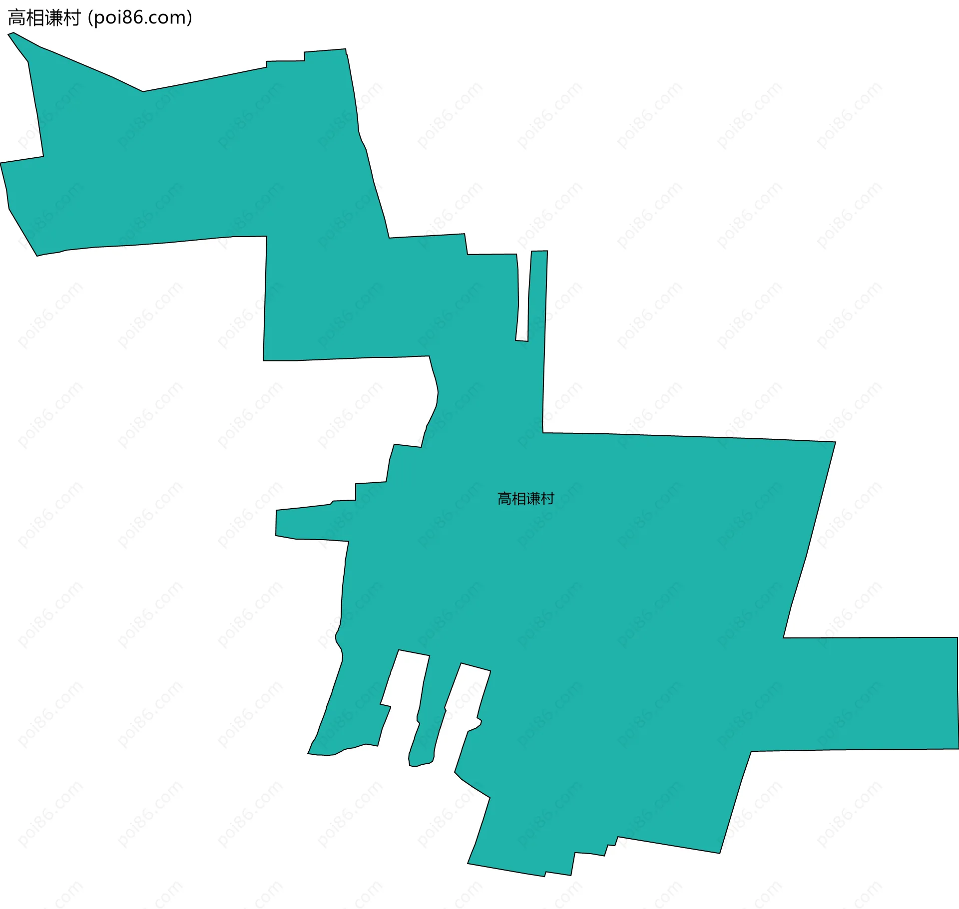 高相谦村边界地图