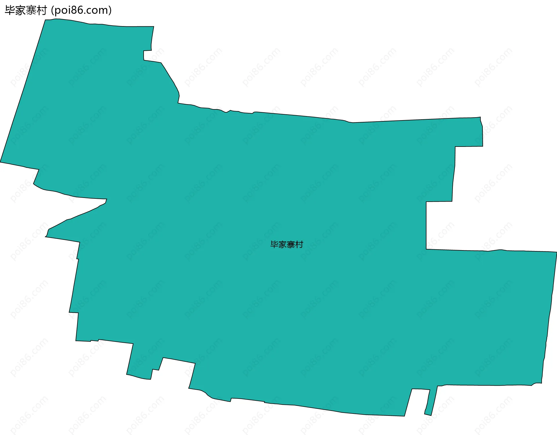 毕家寨村边界地图