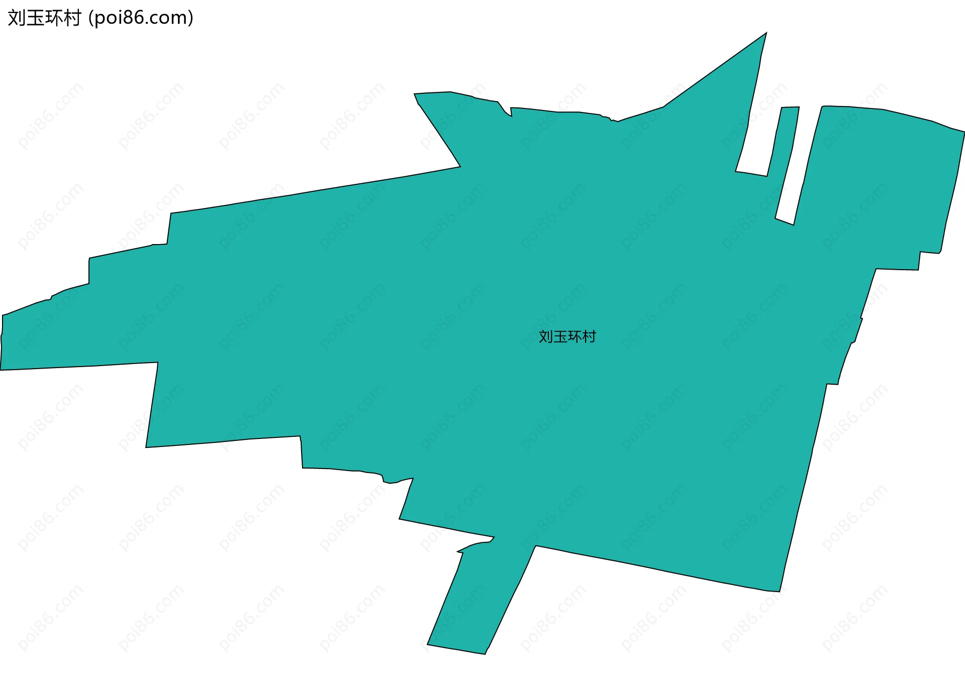 刘玉环村边界地图