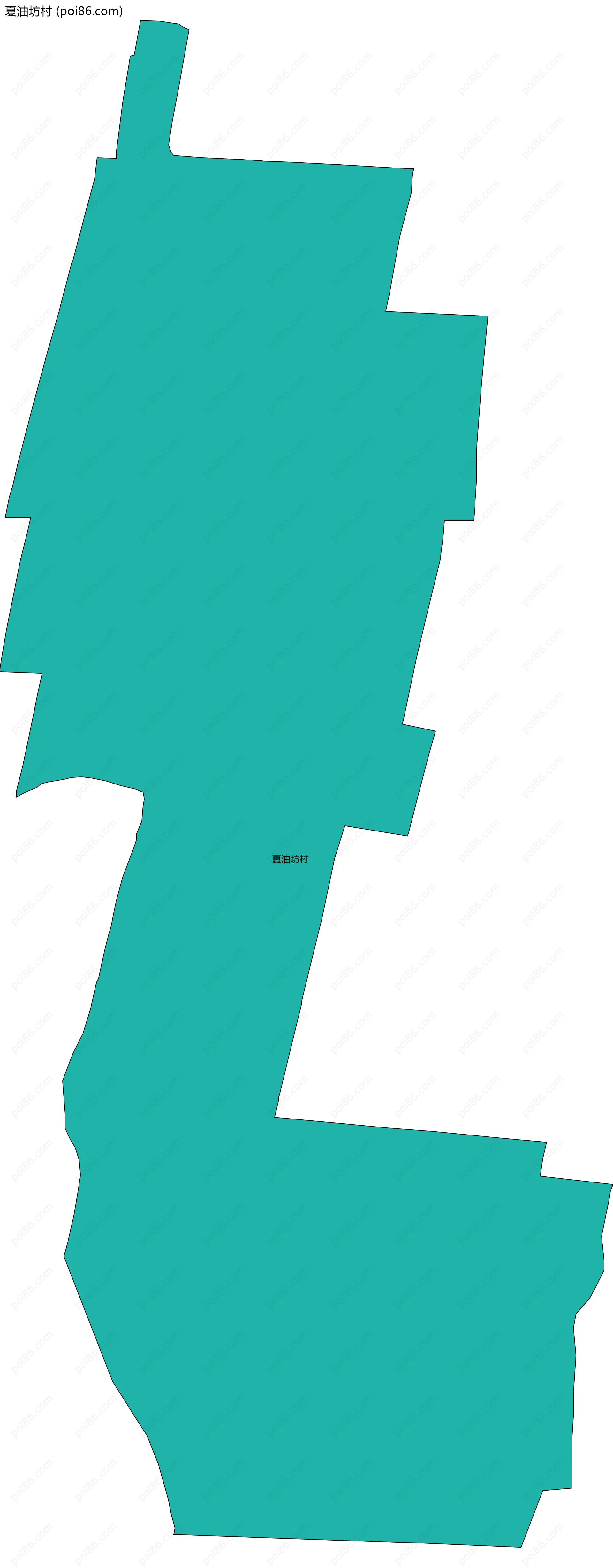 夏油坊村边界地图