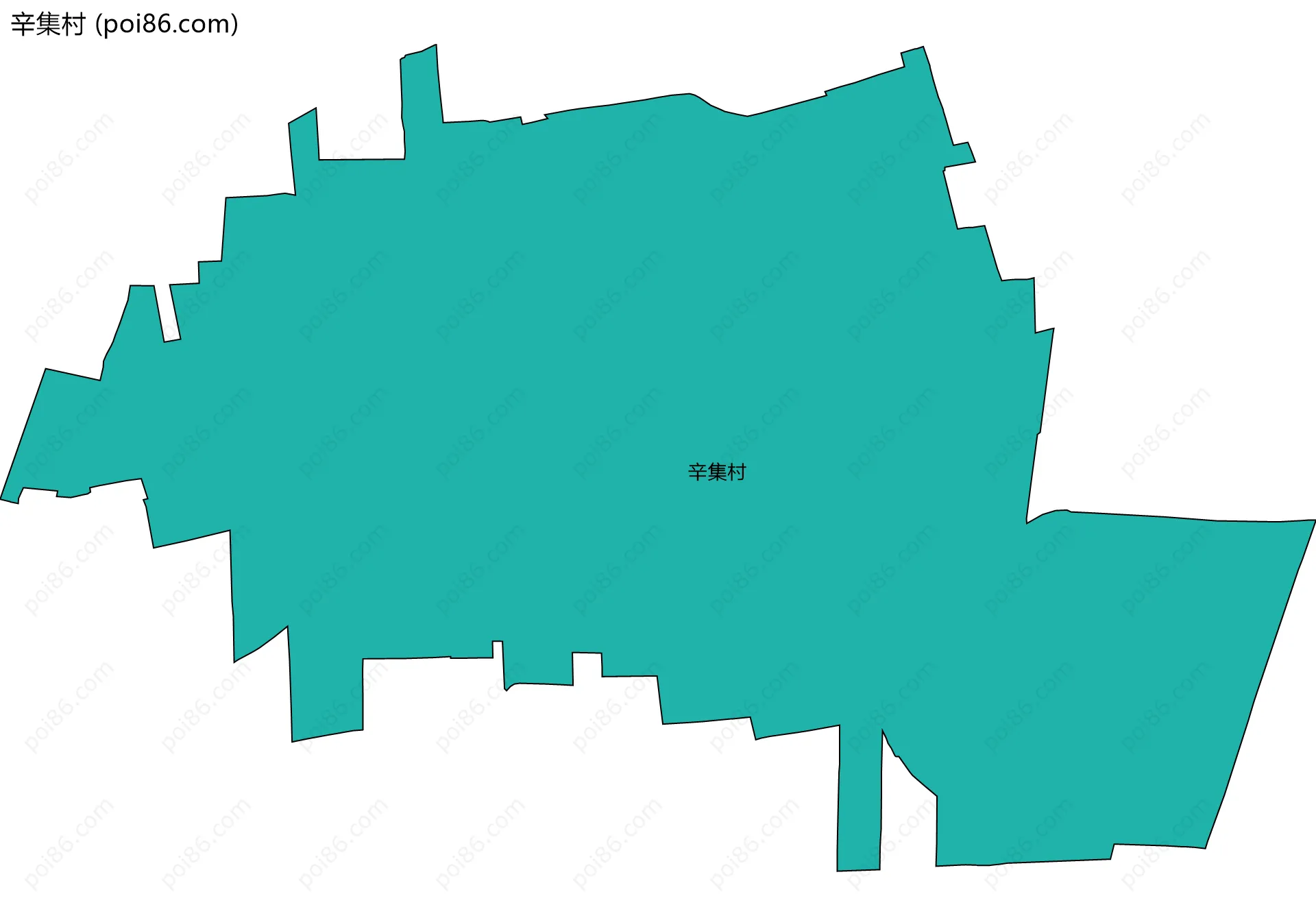 辛集村边界地图