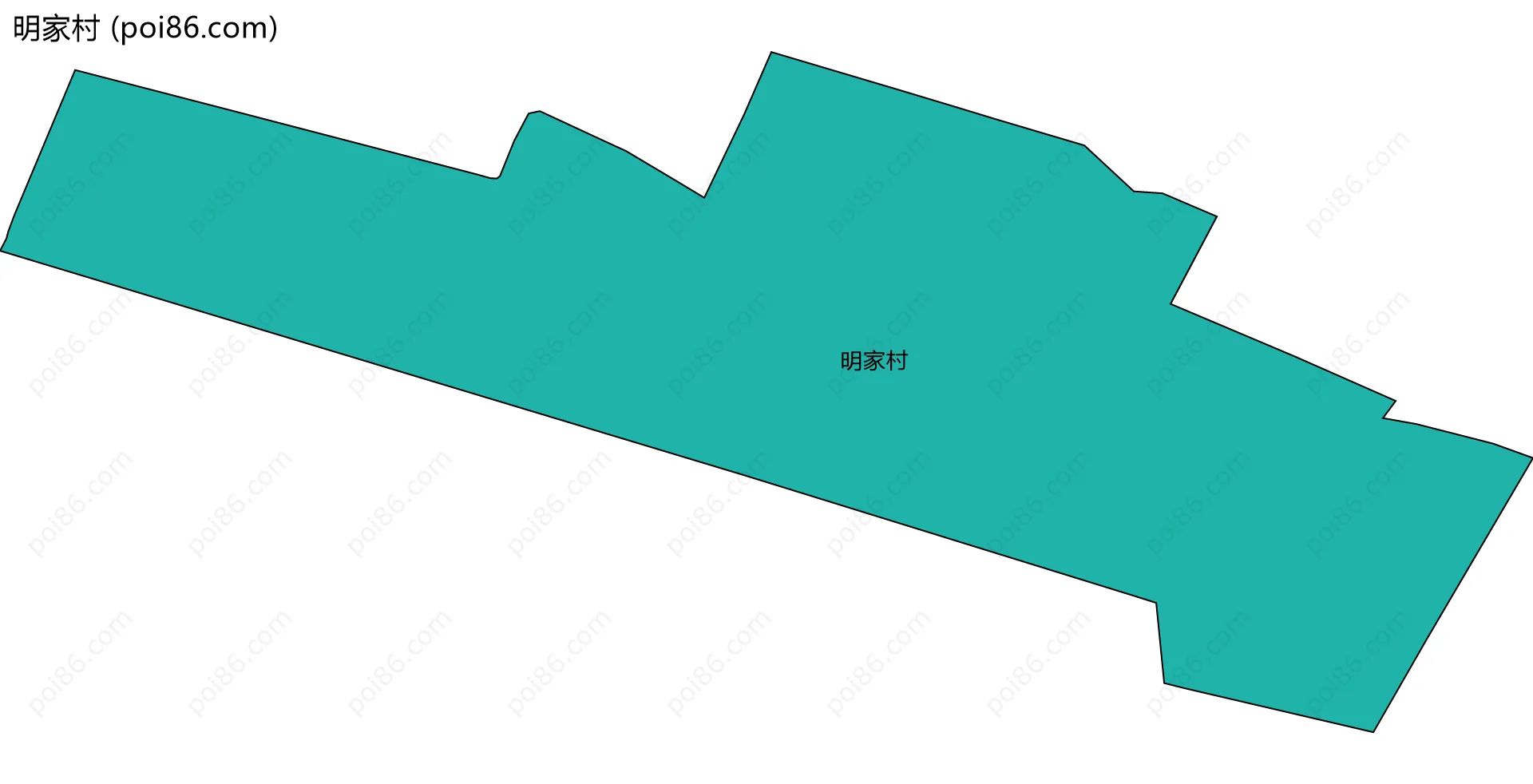 明家村边界地图