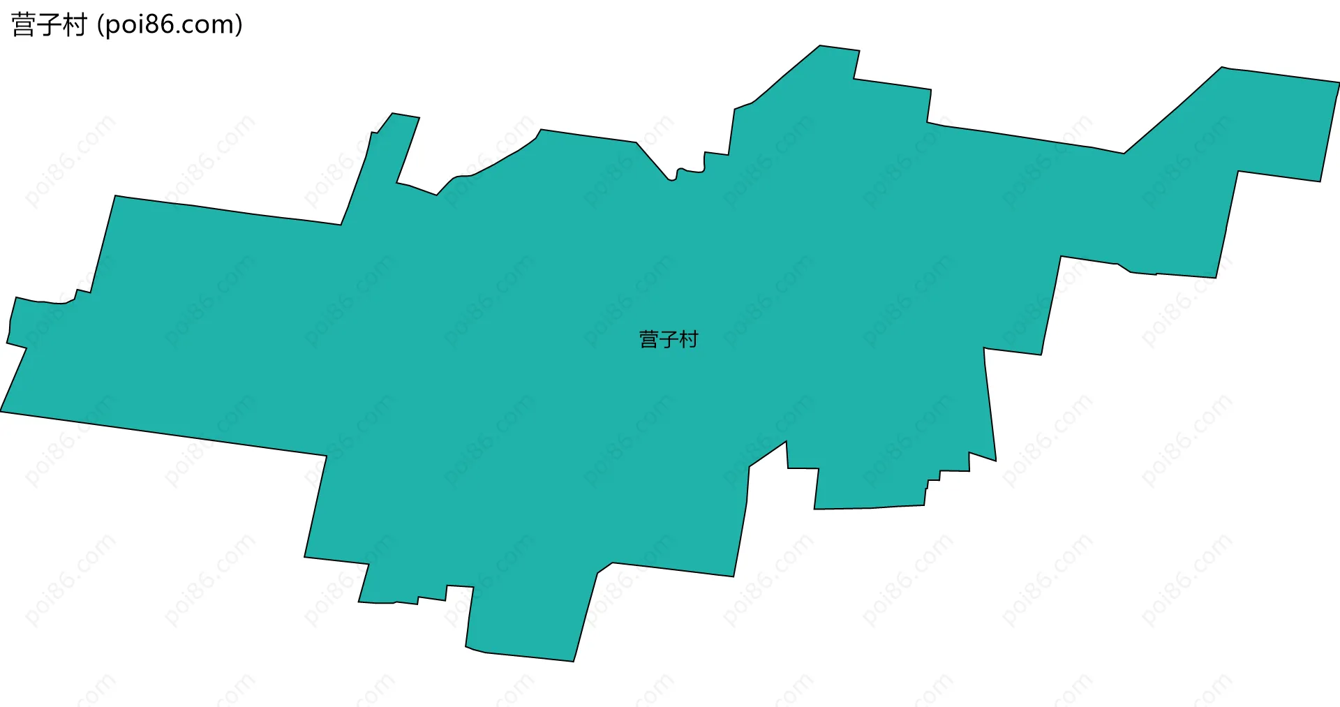 营子村边界地图