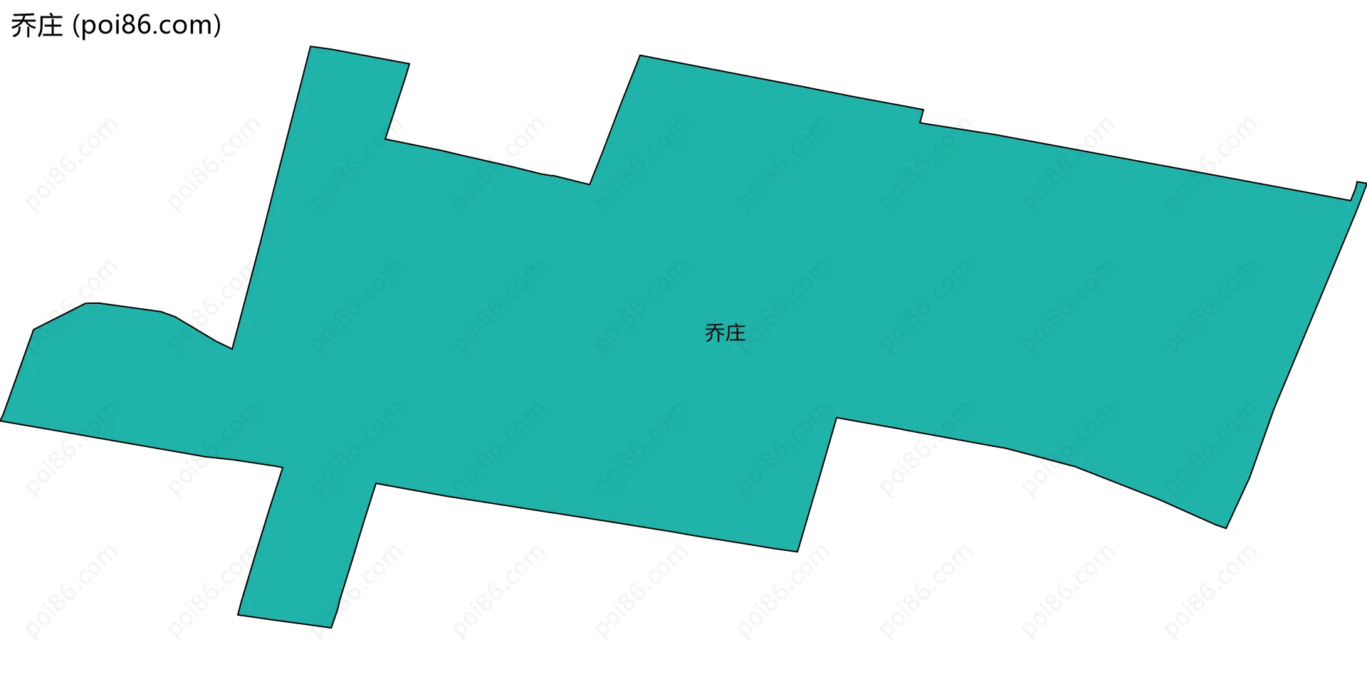 乔庄边界地图