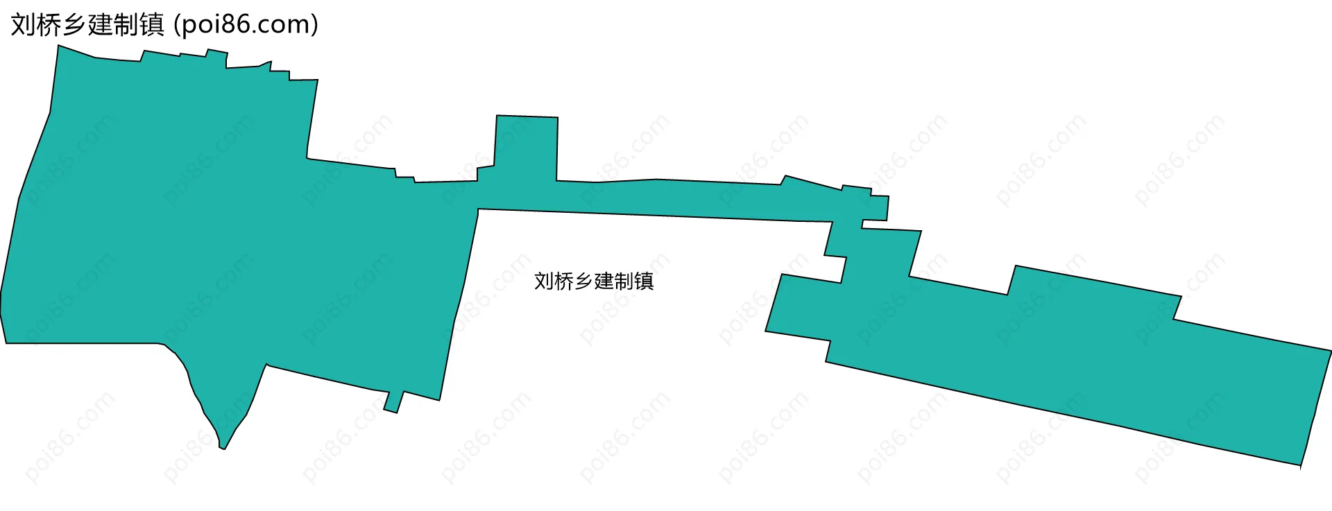 刘桥乡建制镇边界地图