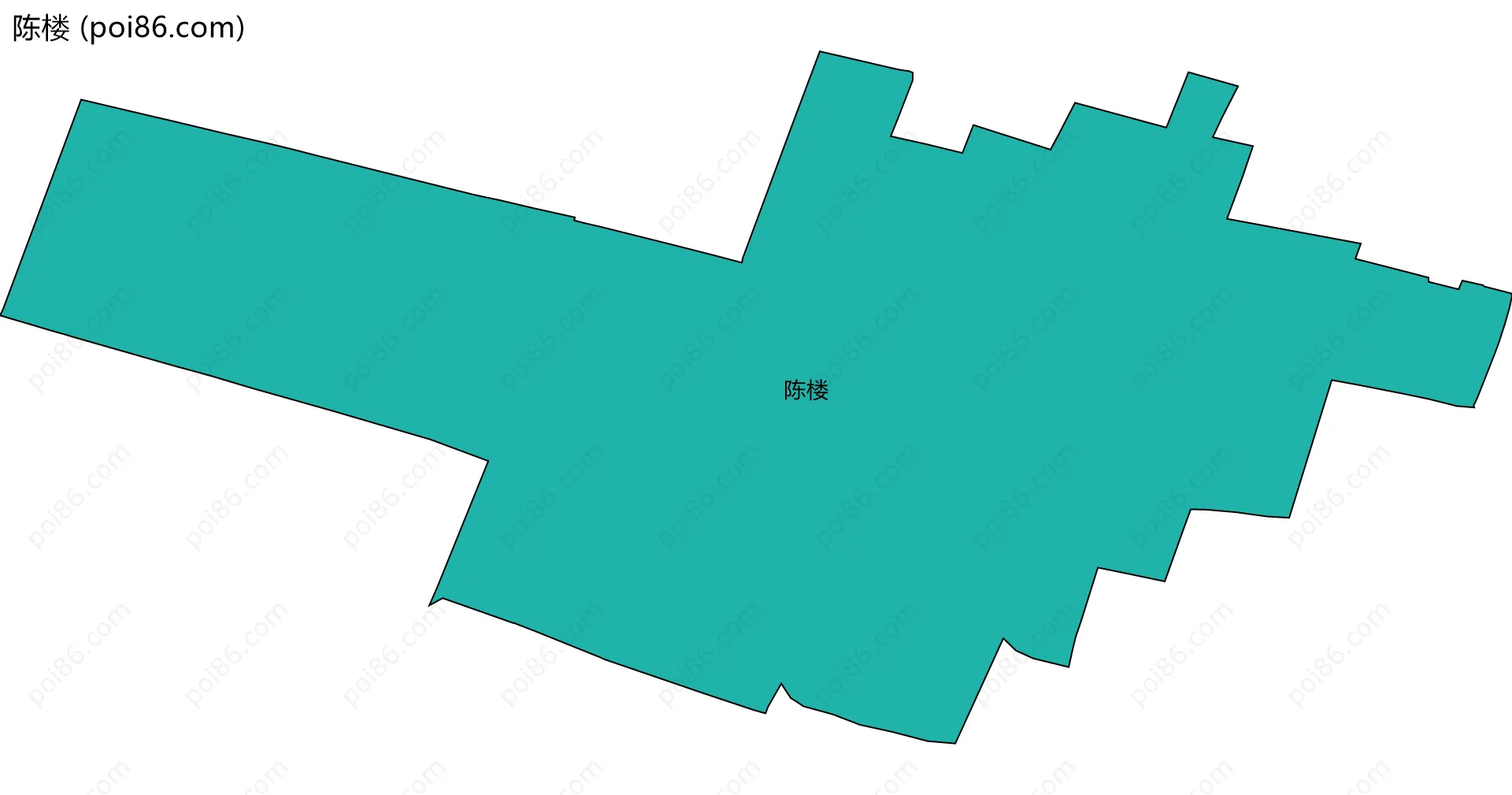 陈楼边界地图