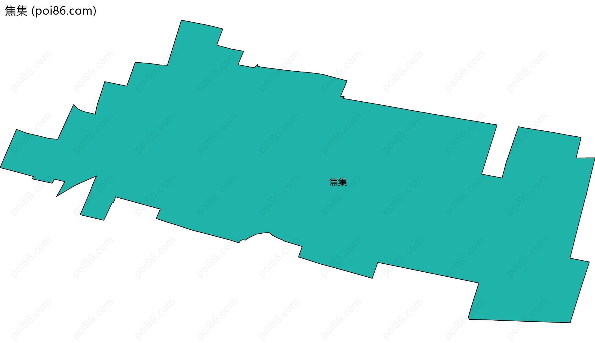 焦集边界地图