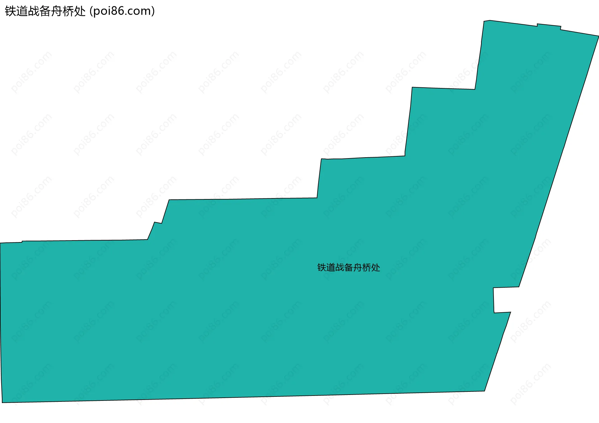铁道战备舟桥处边界地图