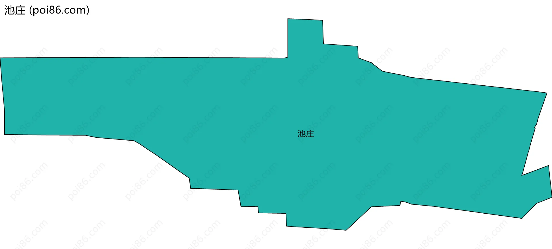 池庄边界地图