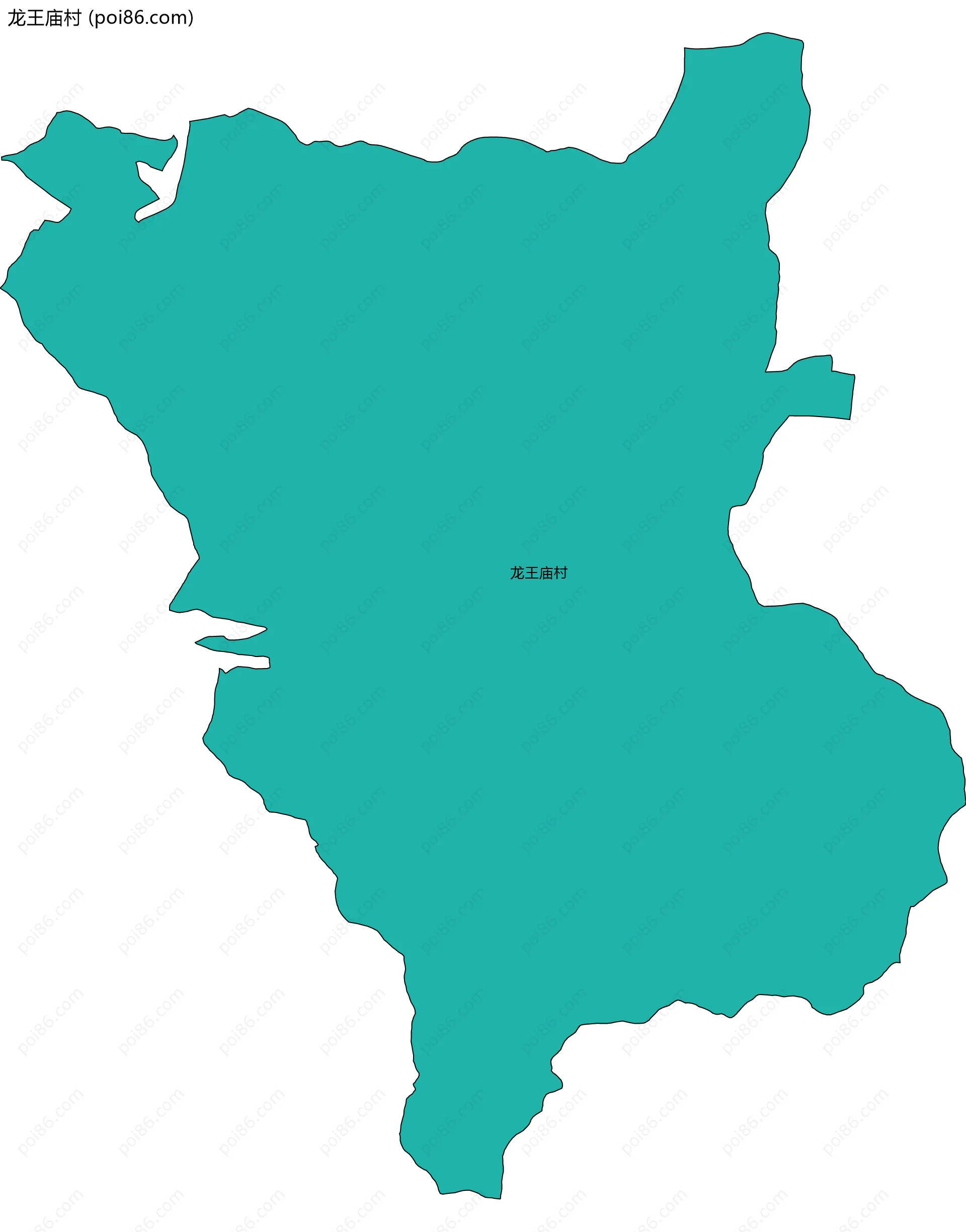 龙王庙村边界地图